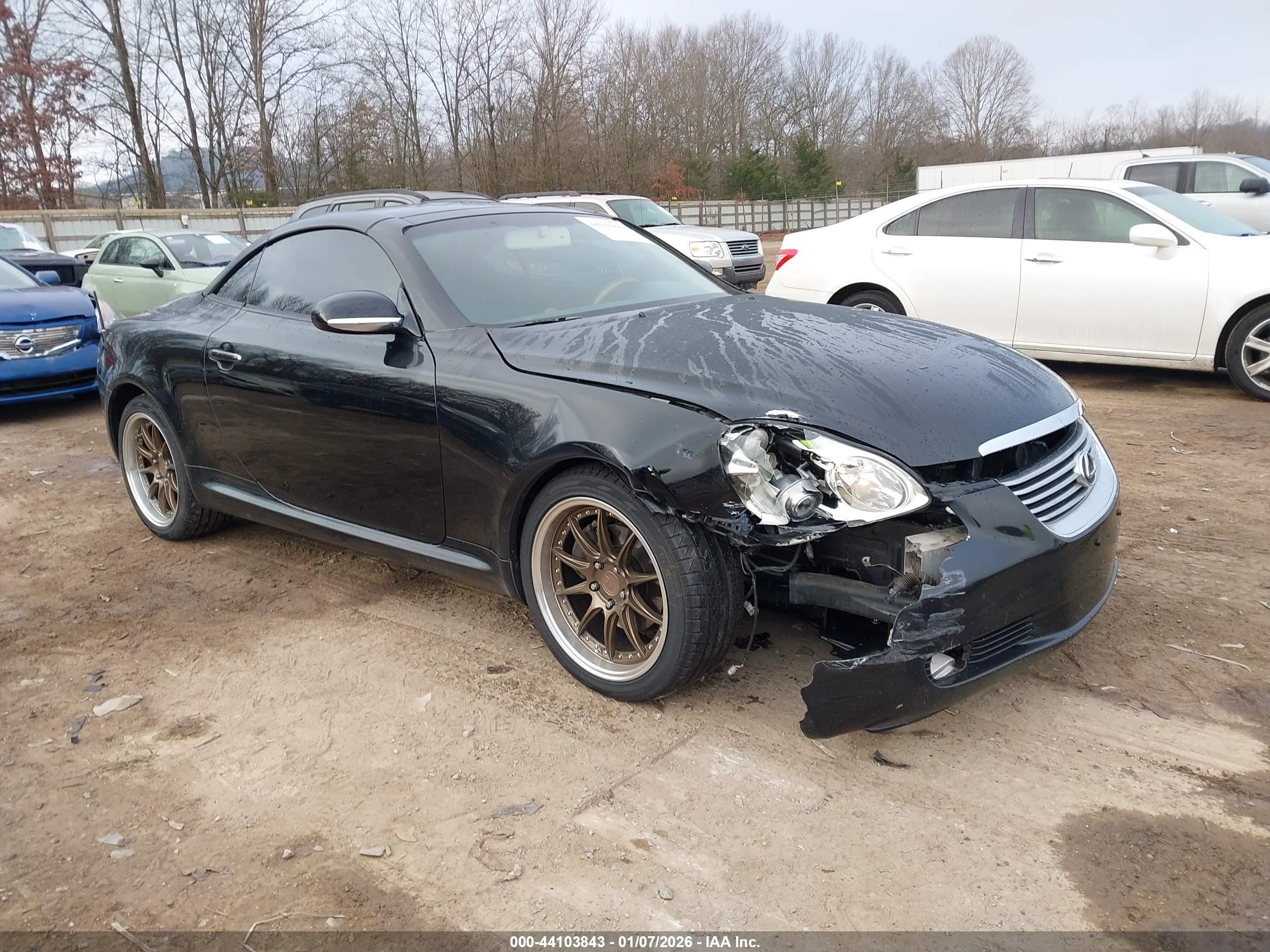 2002 Lexus Sc 430   Black vin: JTHFN48Y220004095