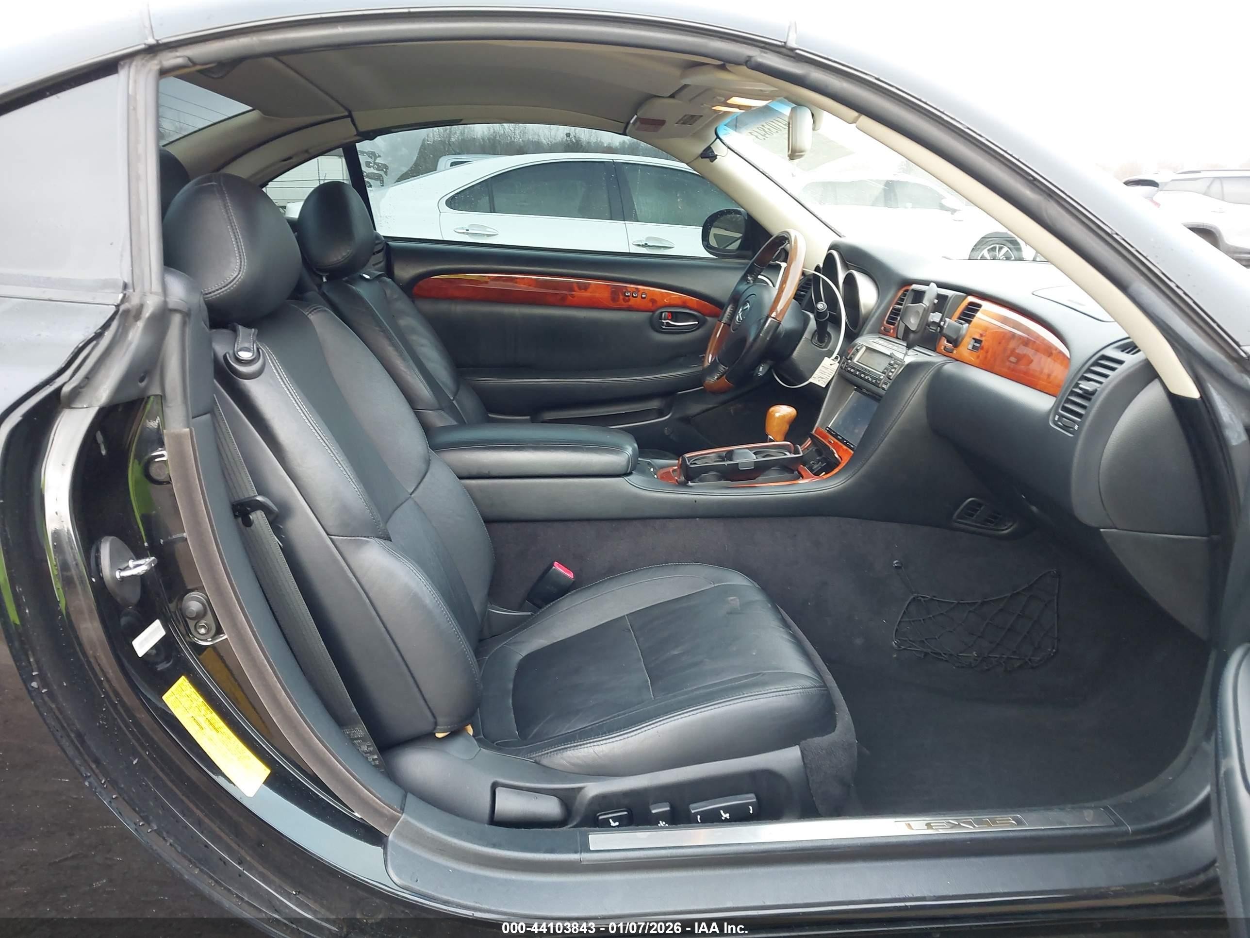 2002 Lexus Sc 430   Black vin: JTHFN48Y220004095