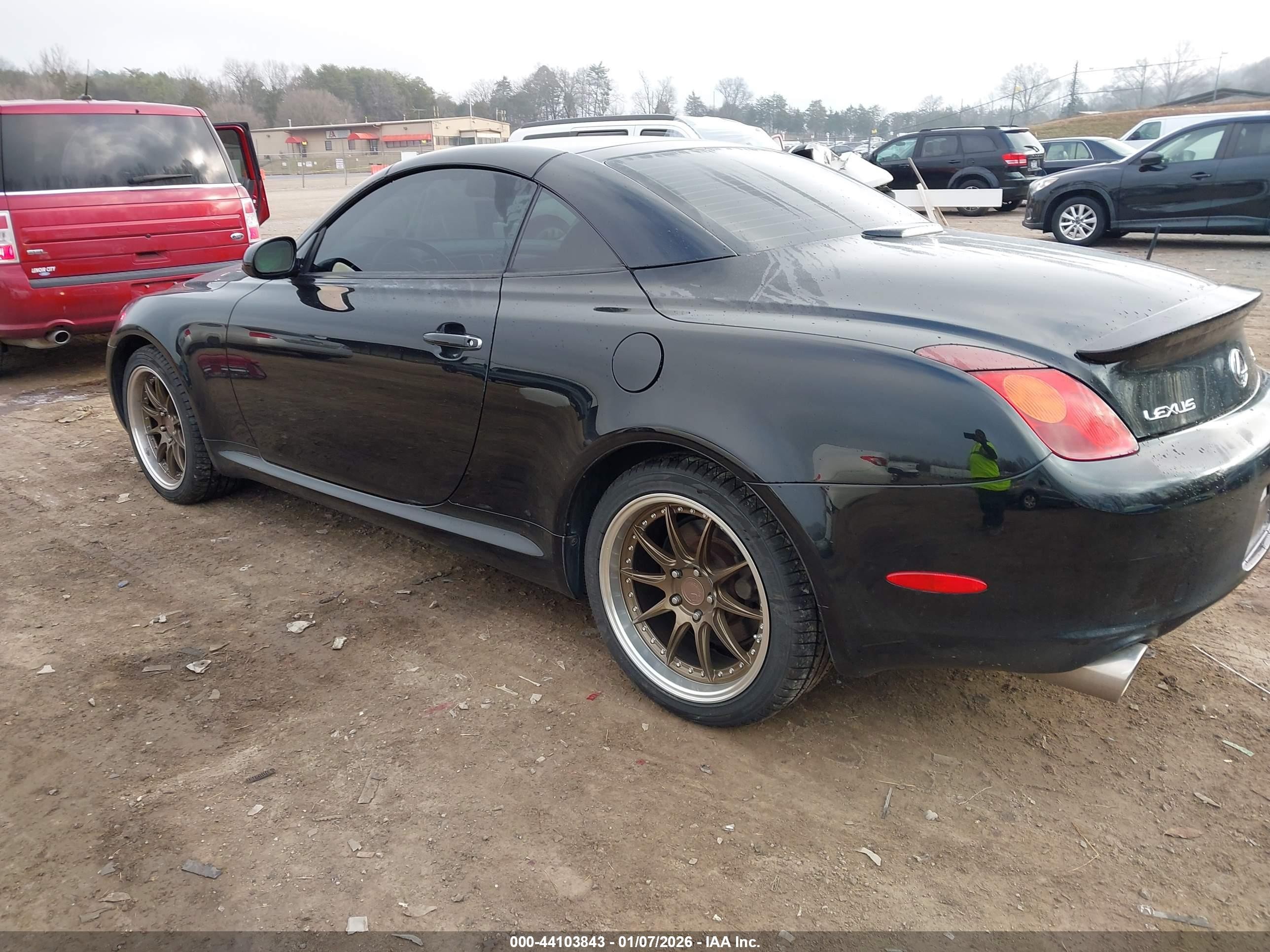 2002 Lexus Sc 430   Black vin: JTHFN48Y220004095
