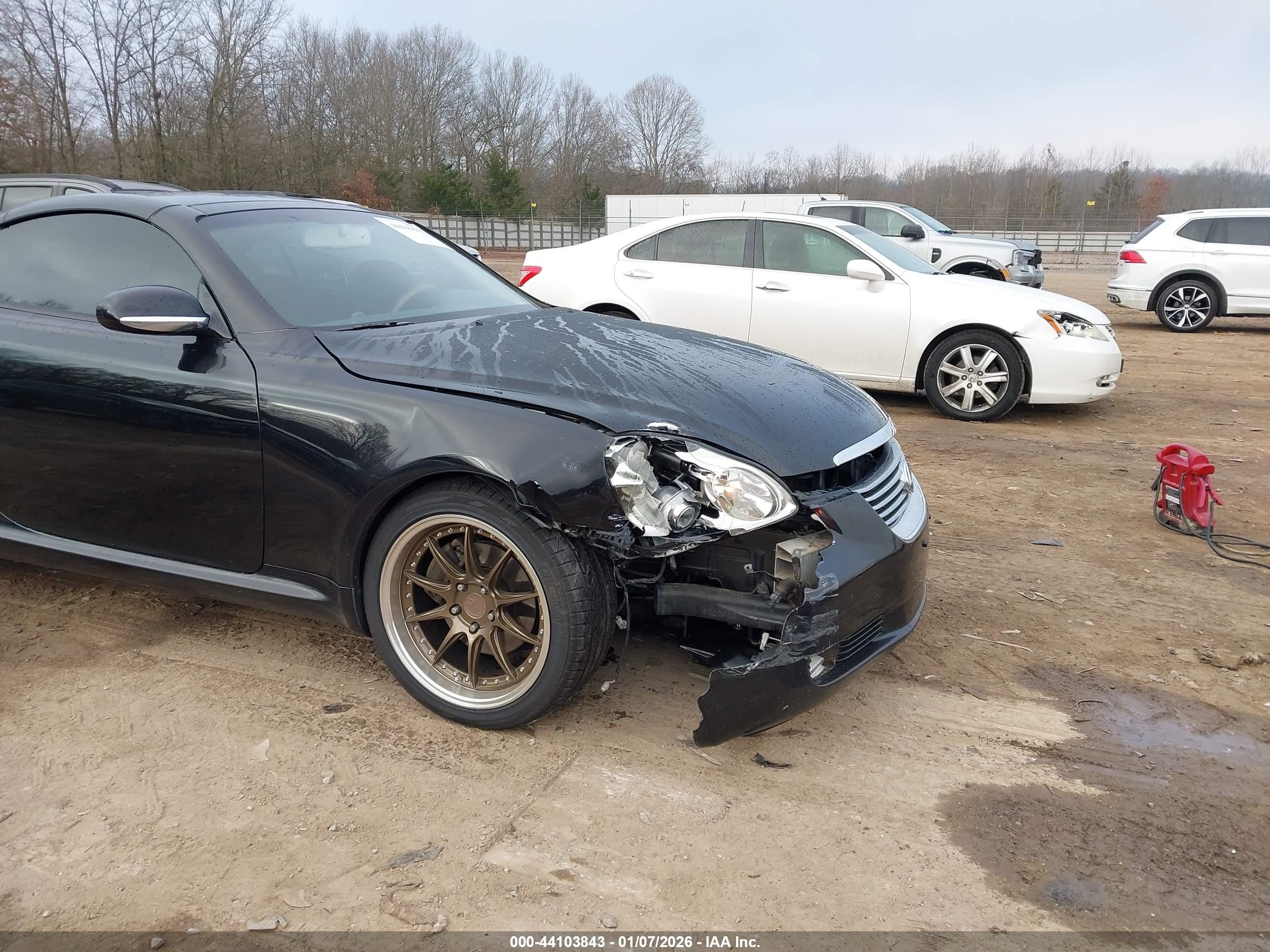 2002 Lexus Sc 430   Black vin: JTHFN48Y220004095
