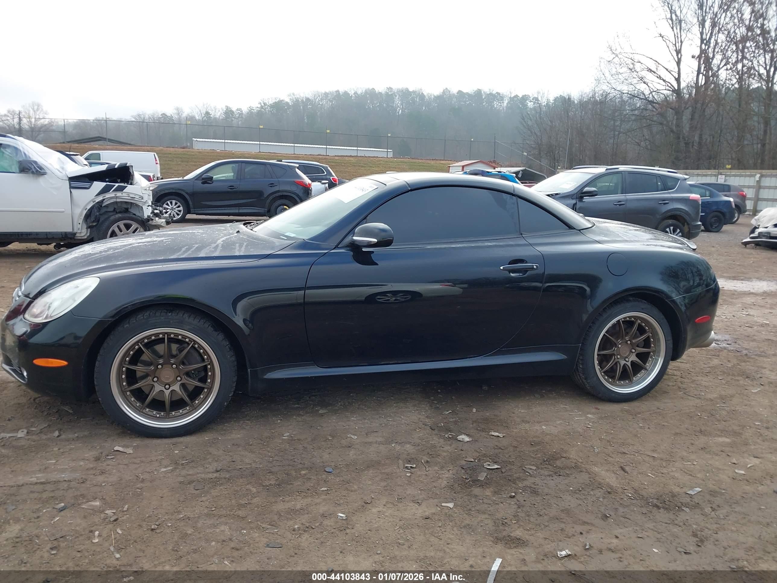 2002 Lexus Sc 430   Black vin: JTHFN48Y220004095