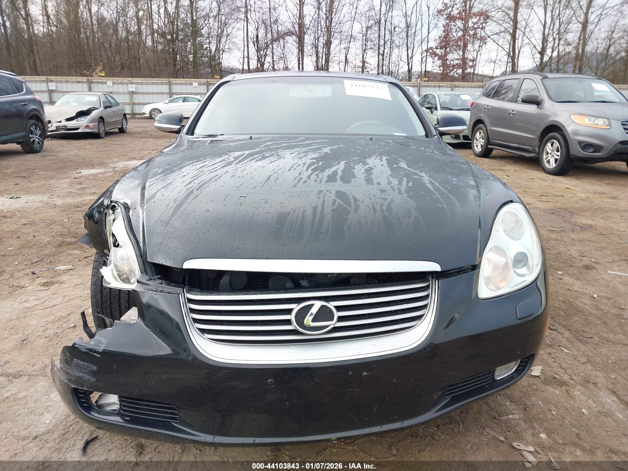 2002 Lexus Sc 430   Black vin: JTHFN48Y220004095