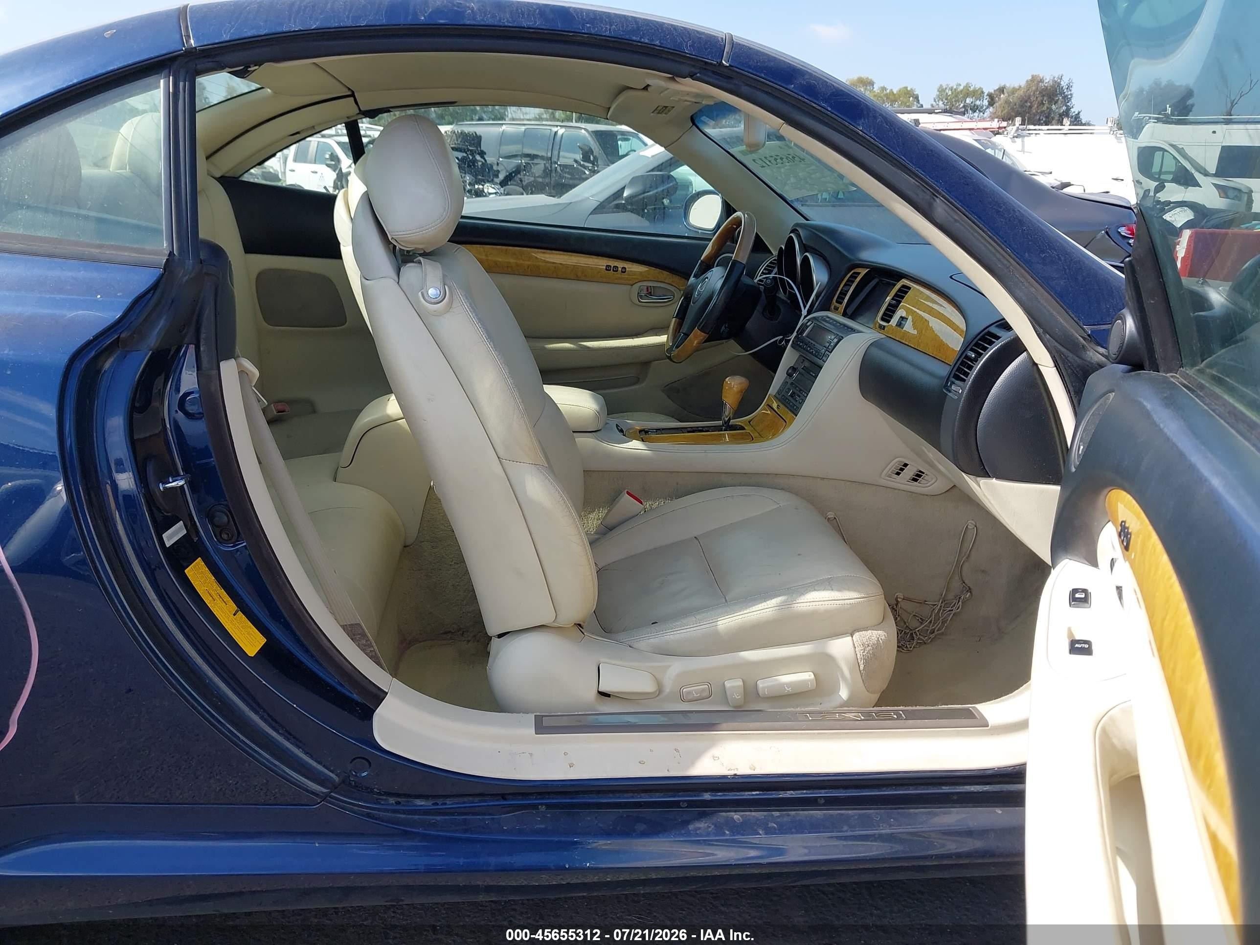 2003 Lexus Sc 430   Blue vin: JTHFN48Y230040547