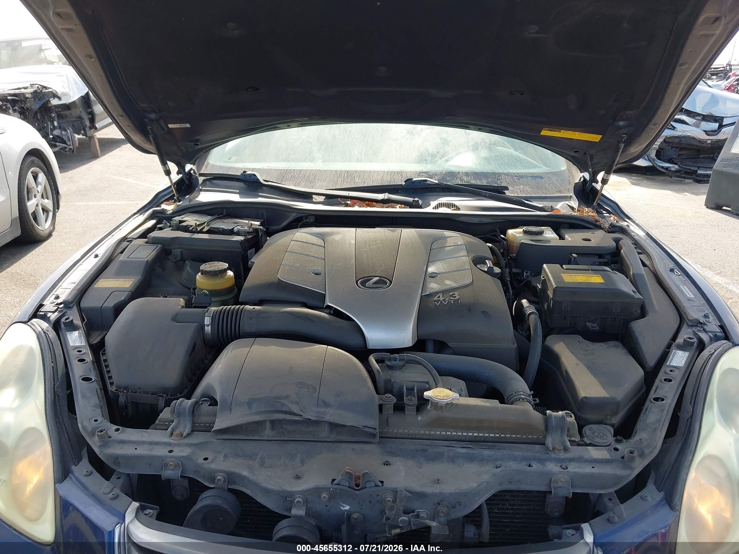 2003 Lexus Sc 430   Blue vin: JTHFN48Y230040547