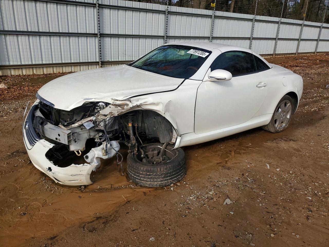 2005 Lexus Sc 430 White vin: JTHFN48Y250064107