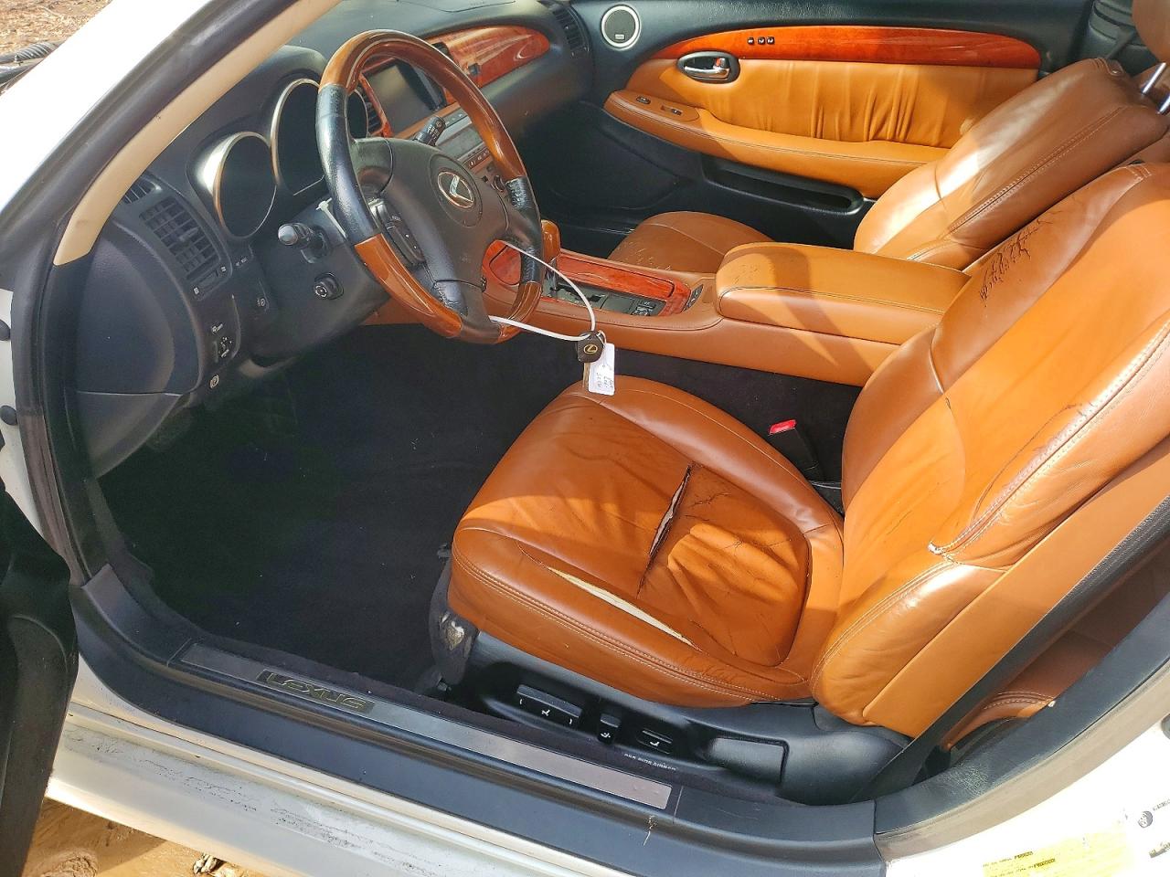 2005 Lexus Sc 430 White vin: JTHFN48Y250064107
