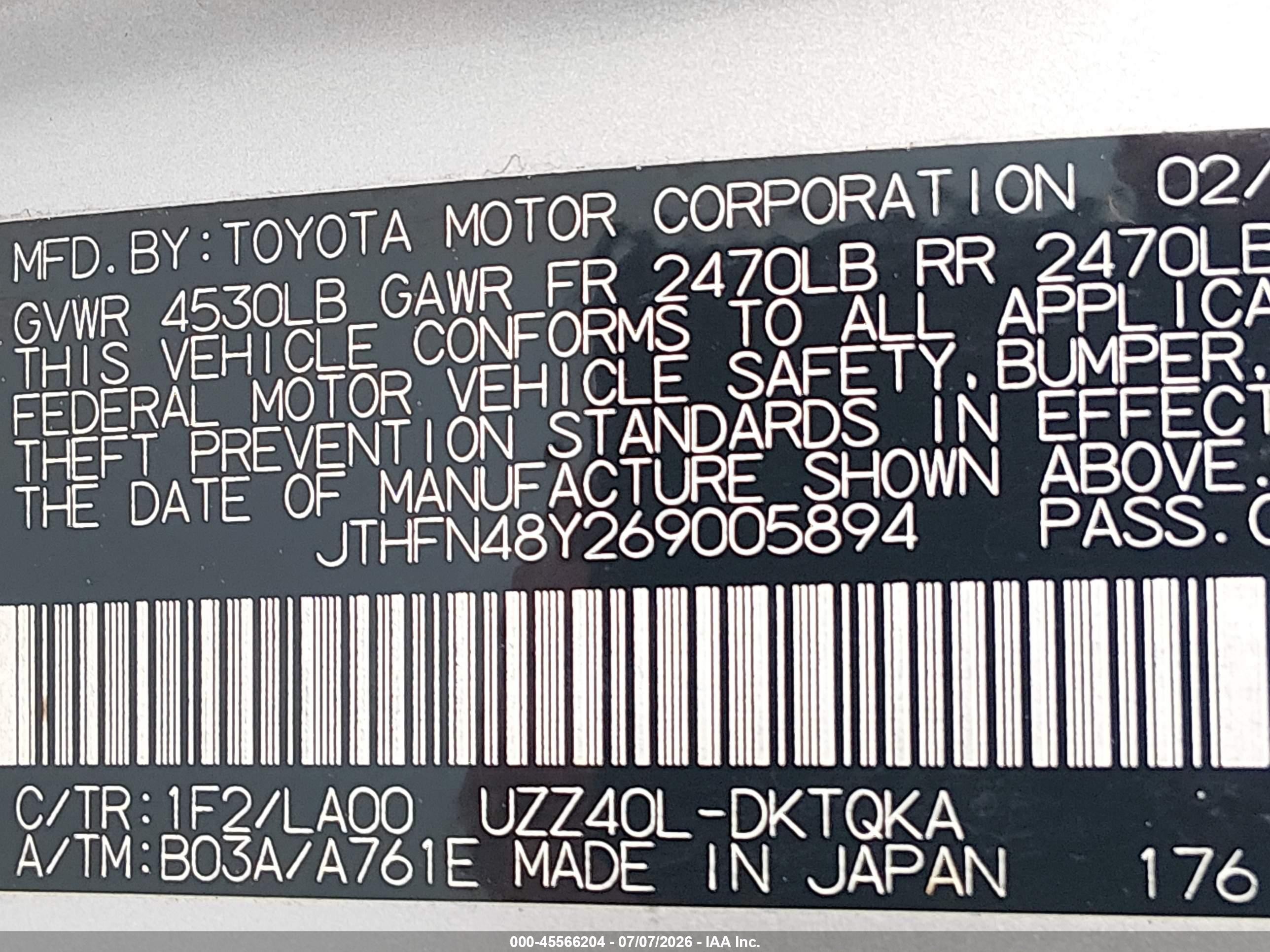 2006 Lexus Sc 430   Silver vin: JTHFN48Y269005894