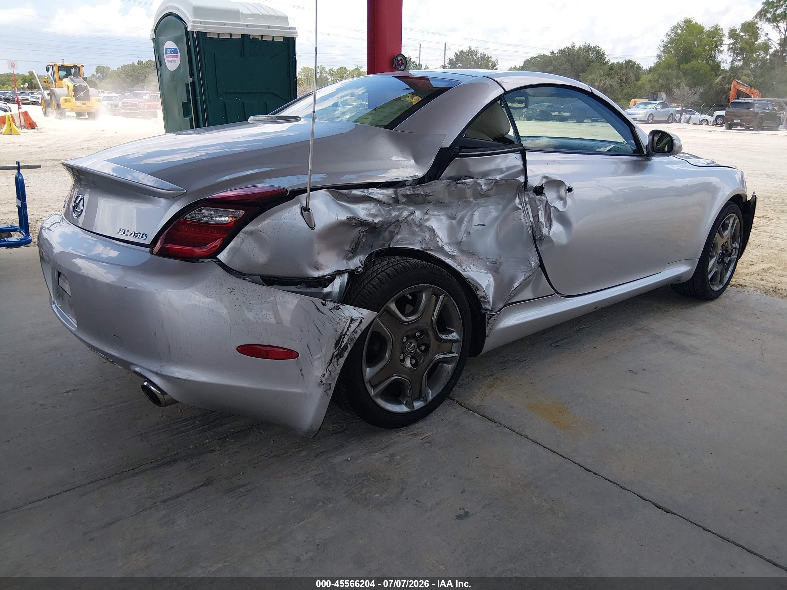 2006 Lexus Sc 430   Silver vin: JTHFN48Y269005894