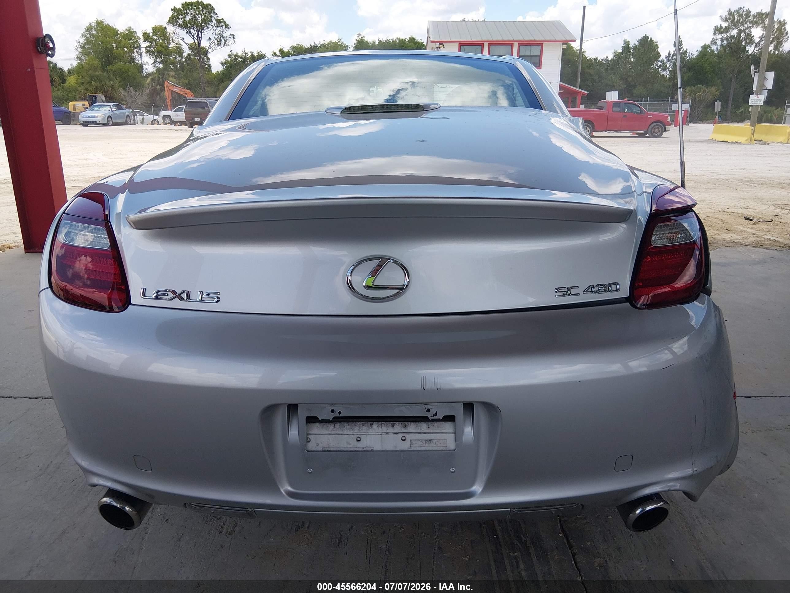 2006 Lexus Sc 430   Silver vin: JTHFN48Y269005894