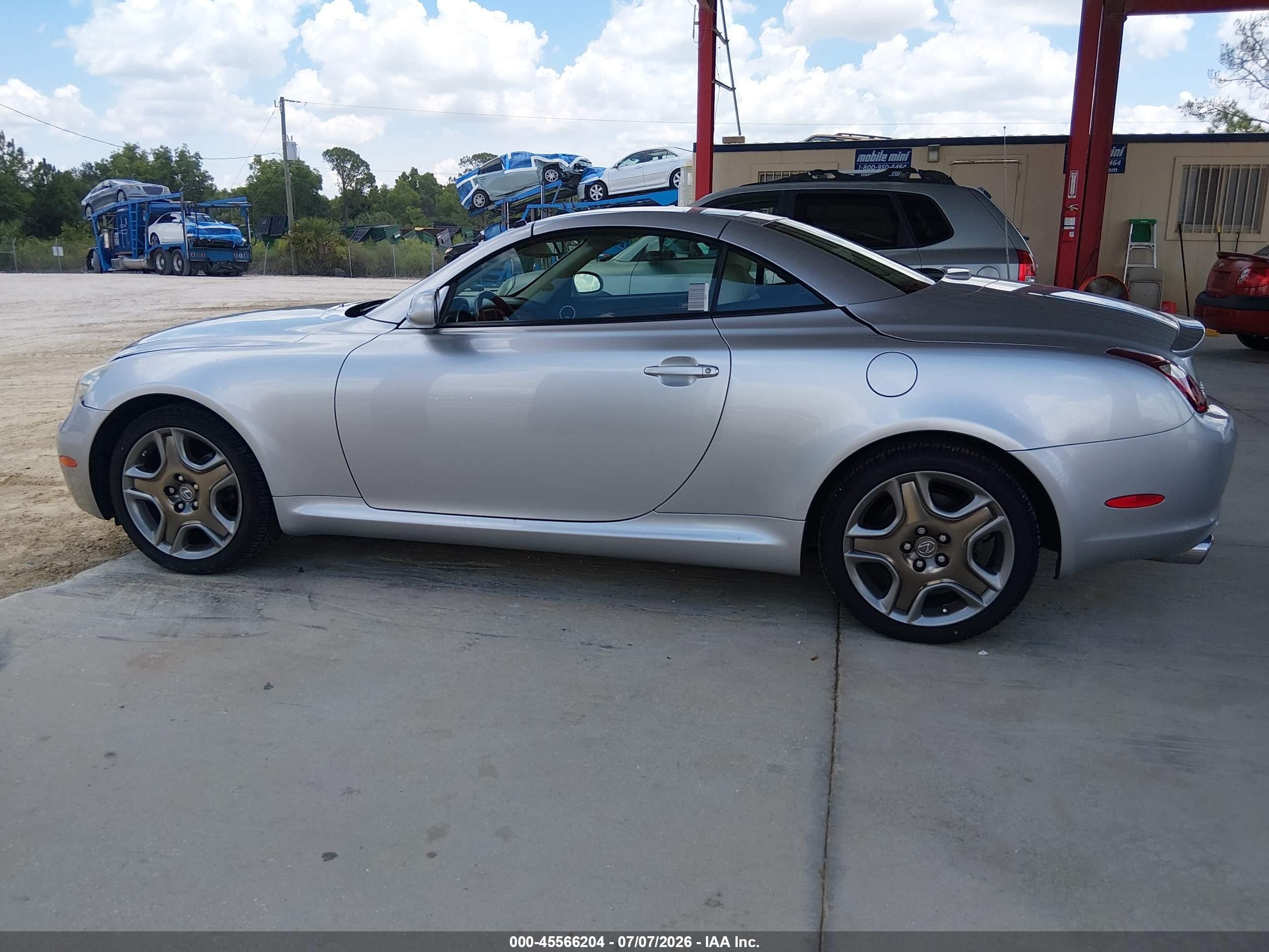 2006 Lexus Sc 430   Silver vin: JTHFN48Y269005894