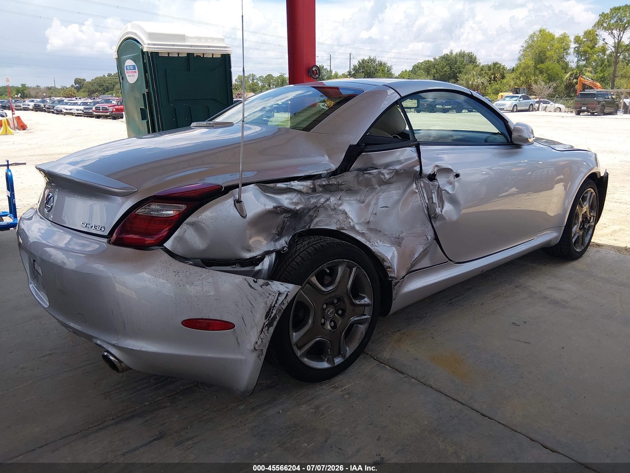 2006 Lexus Sc 430   Silver vin: JTHFN48Y269005894