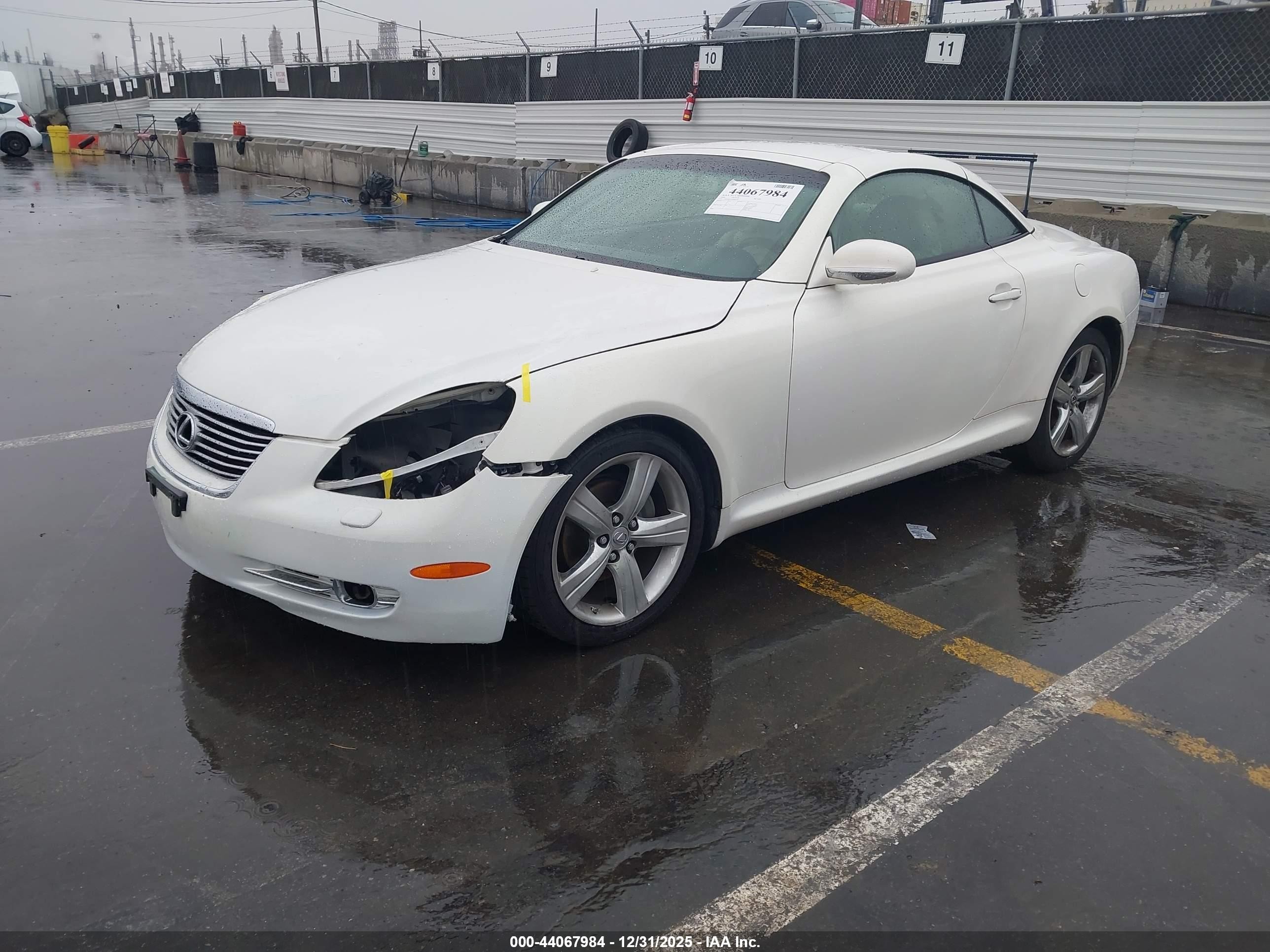 2006 Lexus Sc 430   White vin: JTHFN48Y269008178