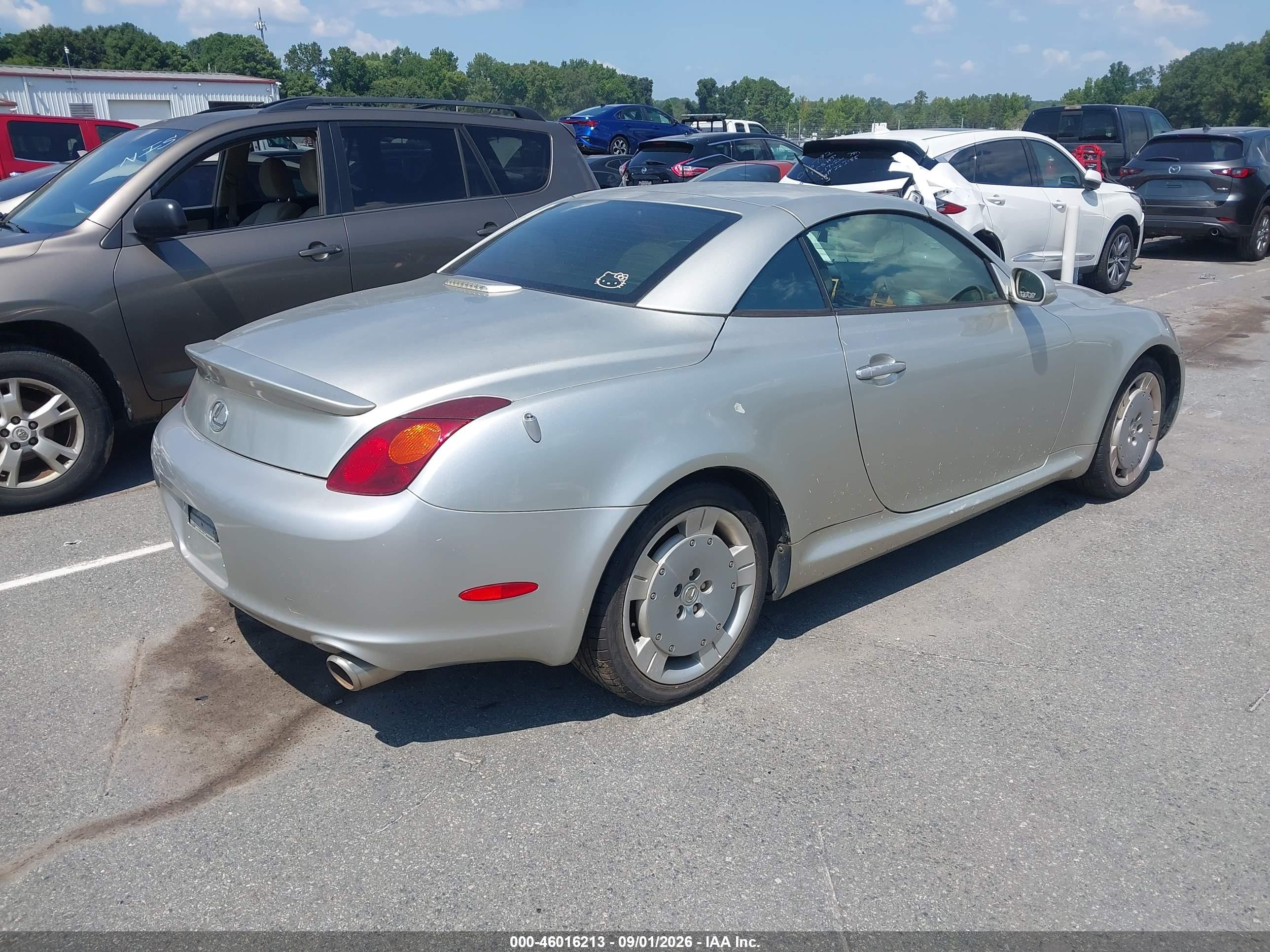 2002 Lexus Sc 430   Желто-коричневый vin: JTHFN48Y320017969