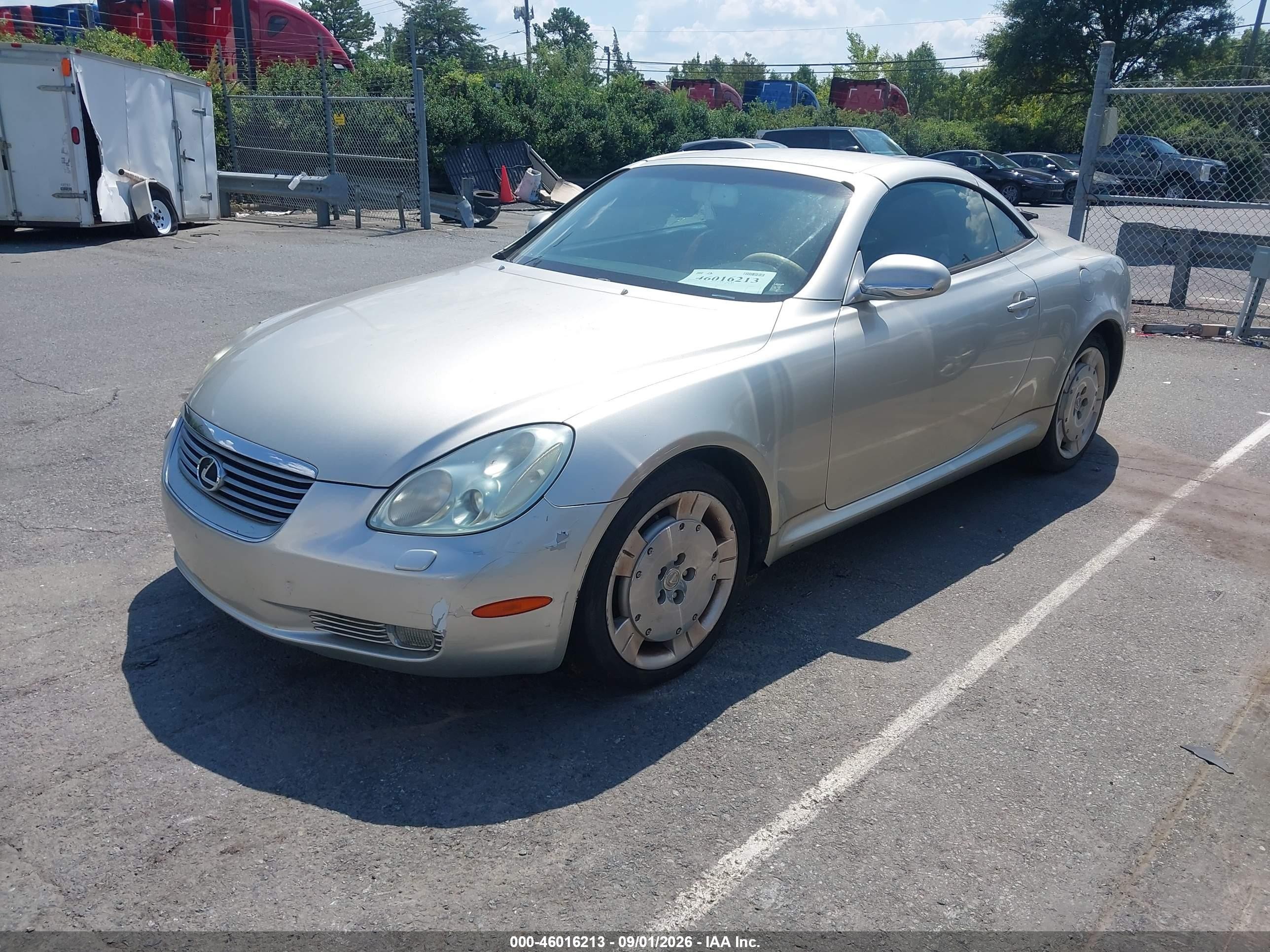 2002 Lexus Sc 430   Желто-коричневый vin: JTHFN48Y320017969