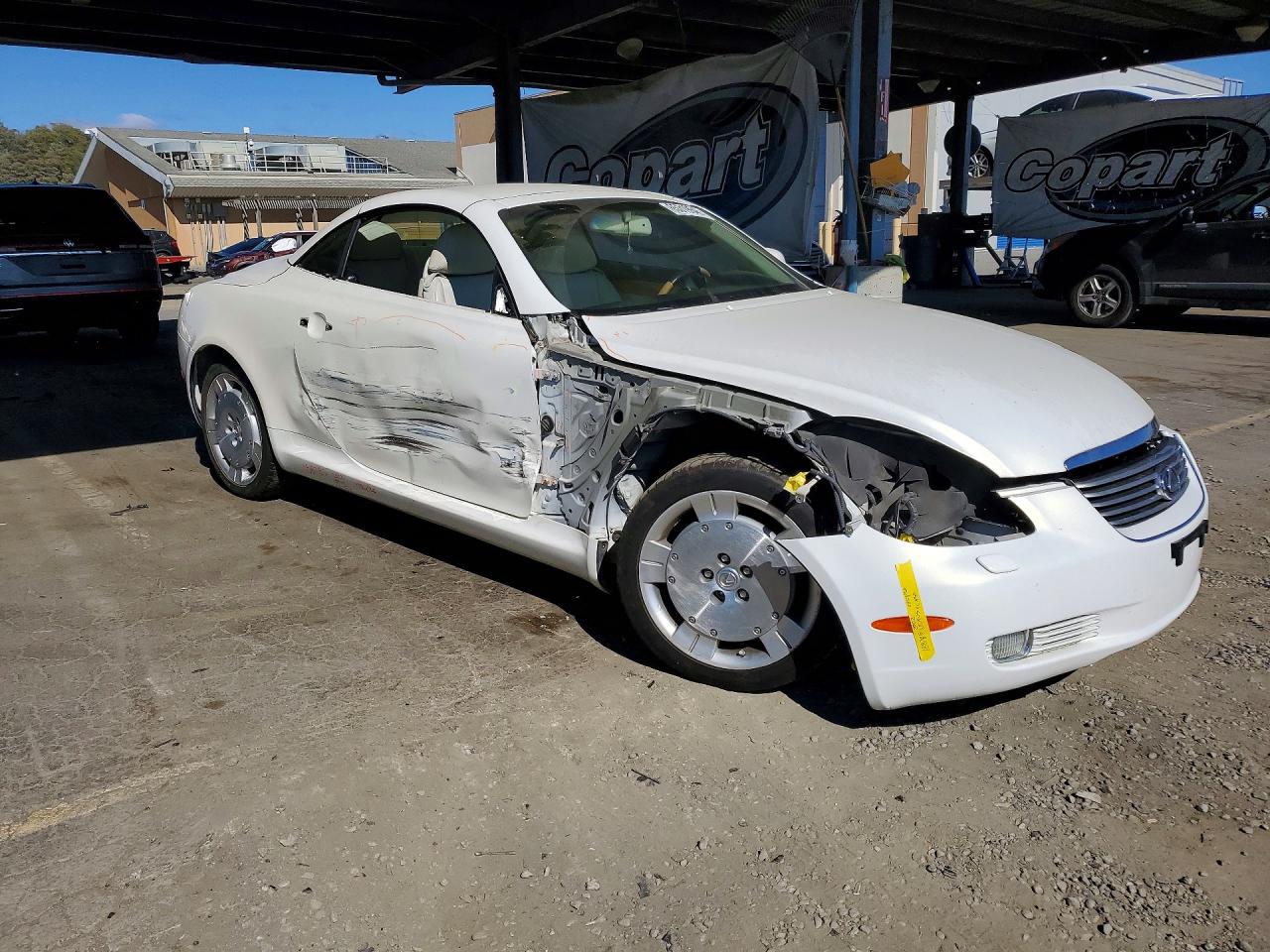 2002 Lexus Sc 430 White vin: JTHFN48Y320022072