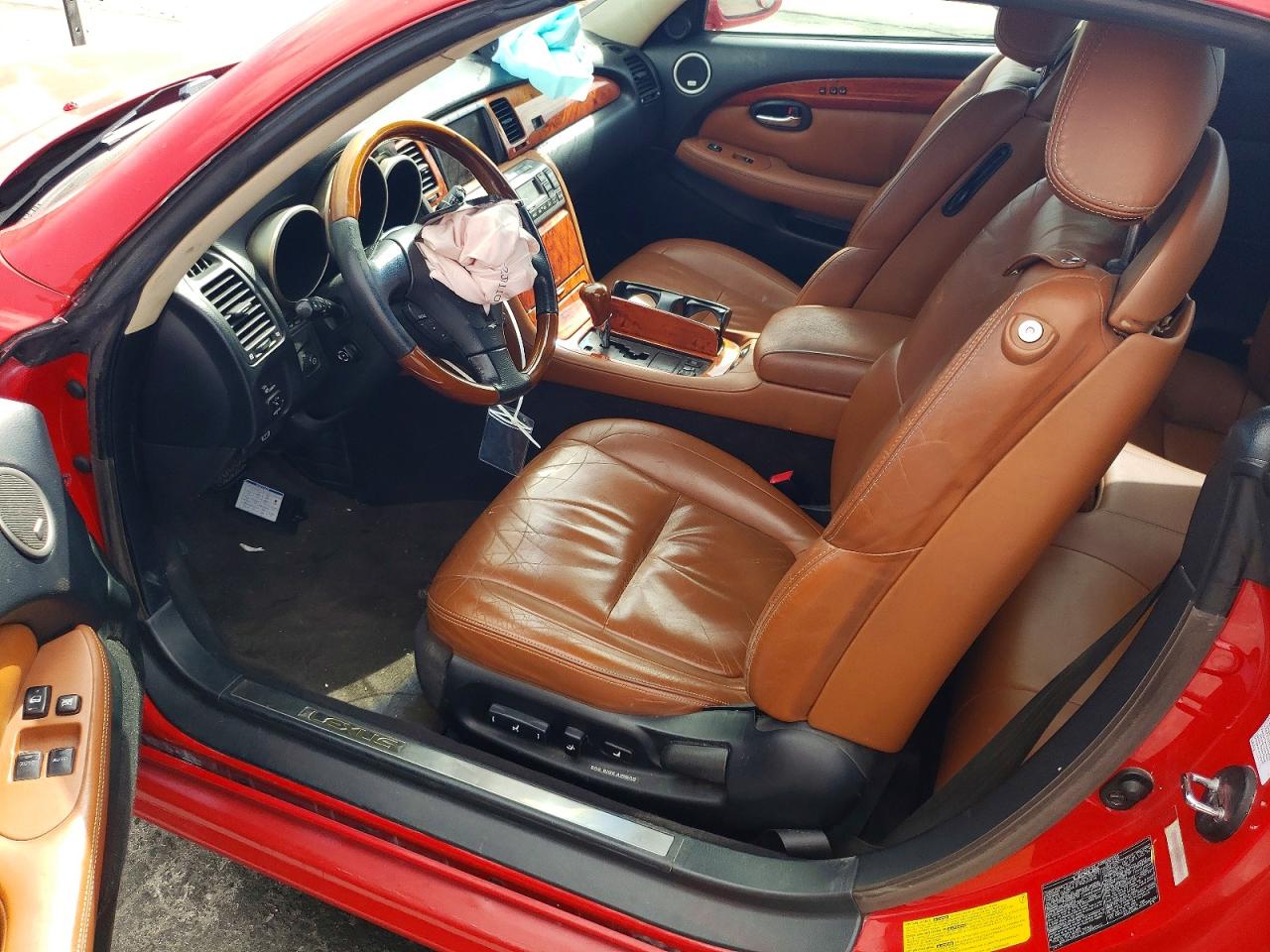 2004 Lexus Sc 430 Red vin: JTHFN48Y340053664