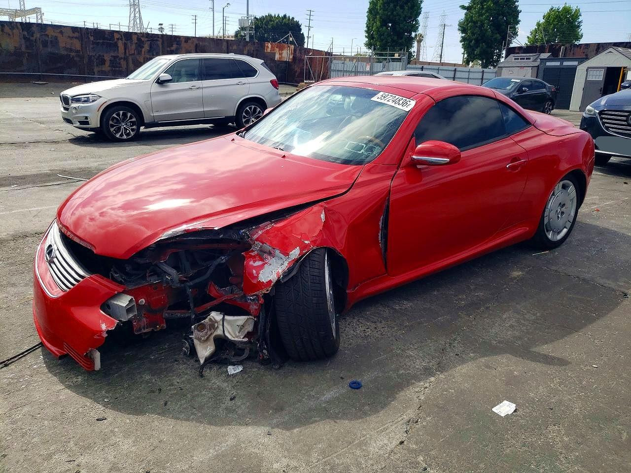 2004 Lexus Sc 430 Red vin: JTHFN48Y340053664