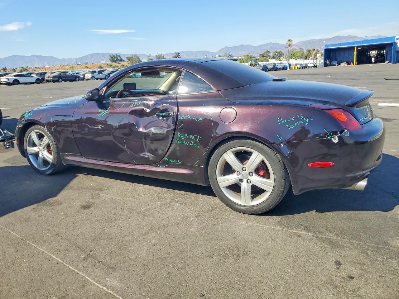 2005 Lexus Sc 430 Purple vin: JTHFN48Y350062480