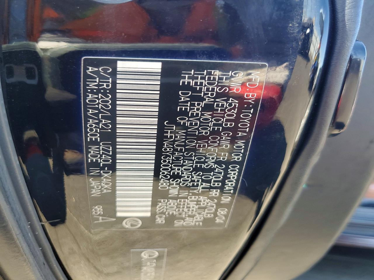 2005 Lexus Sc 430 Purple vin: JTHFN48Y350062480