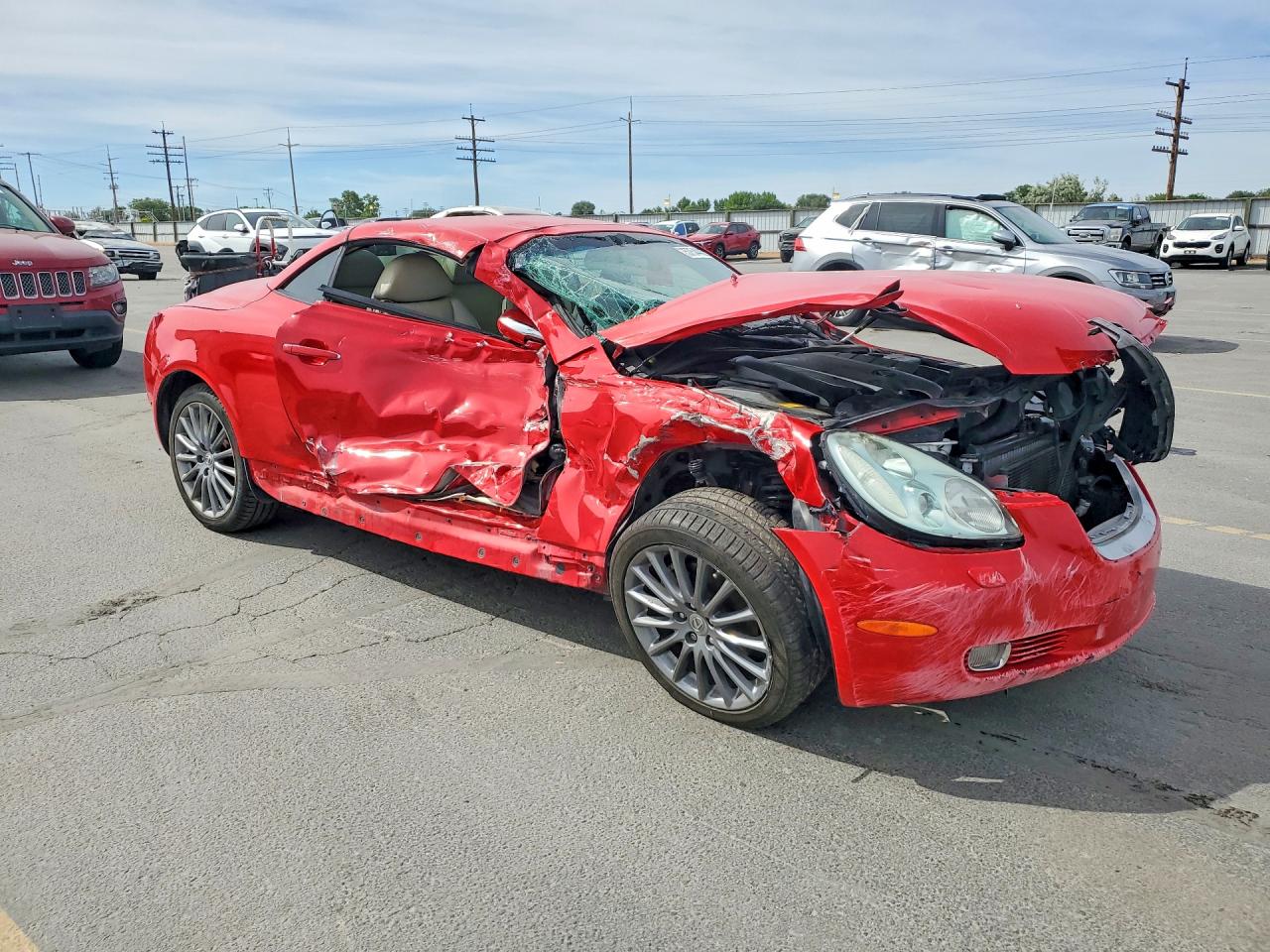 2005 Lexus Sc 430 Red vin: JTHFN48Y350064293