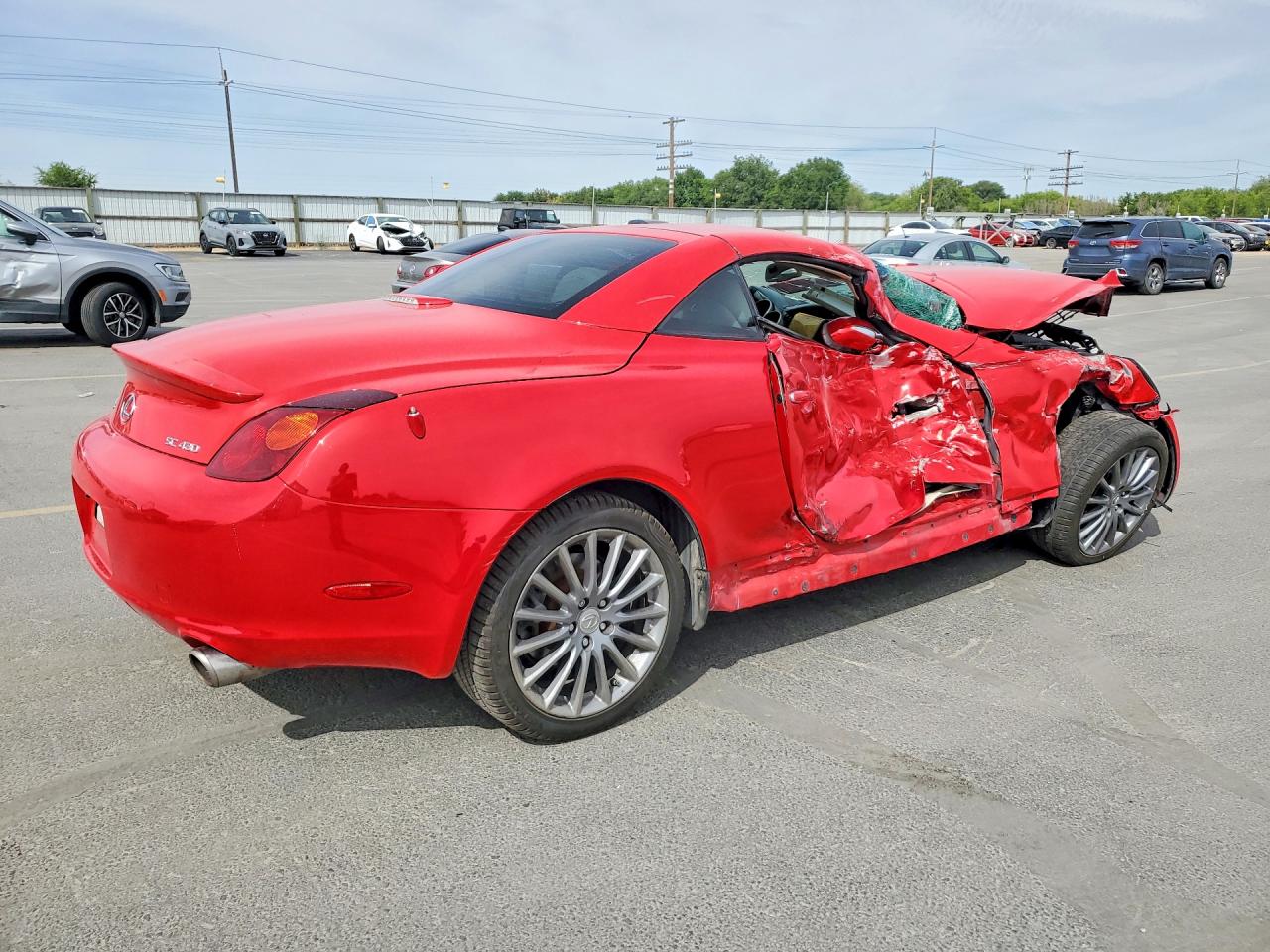 2005 Lexus Sc 430 Red vin: JTHFN48Y350064293