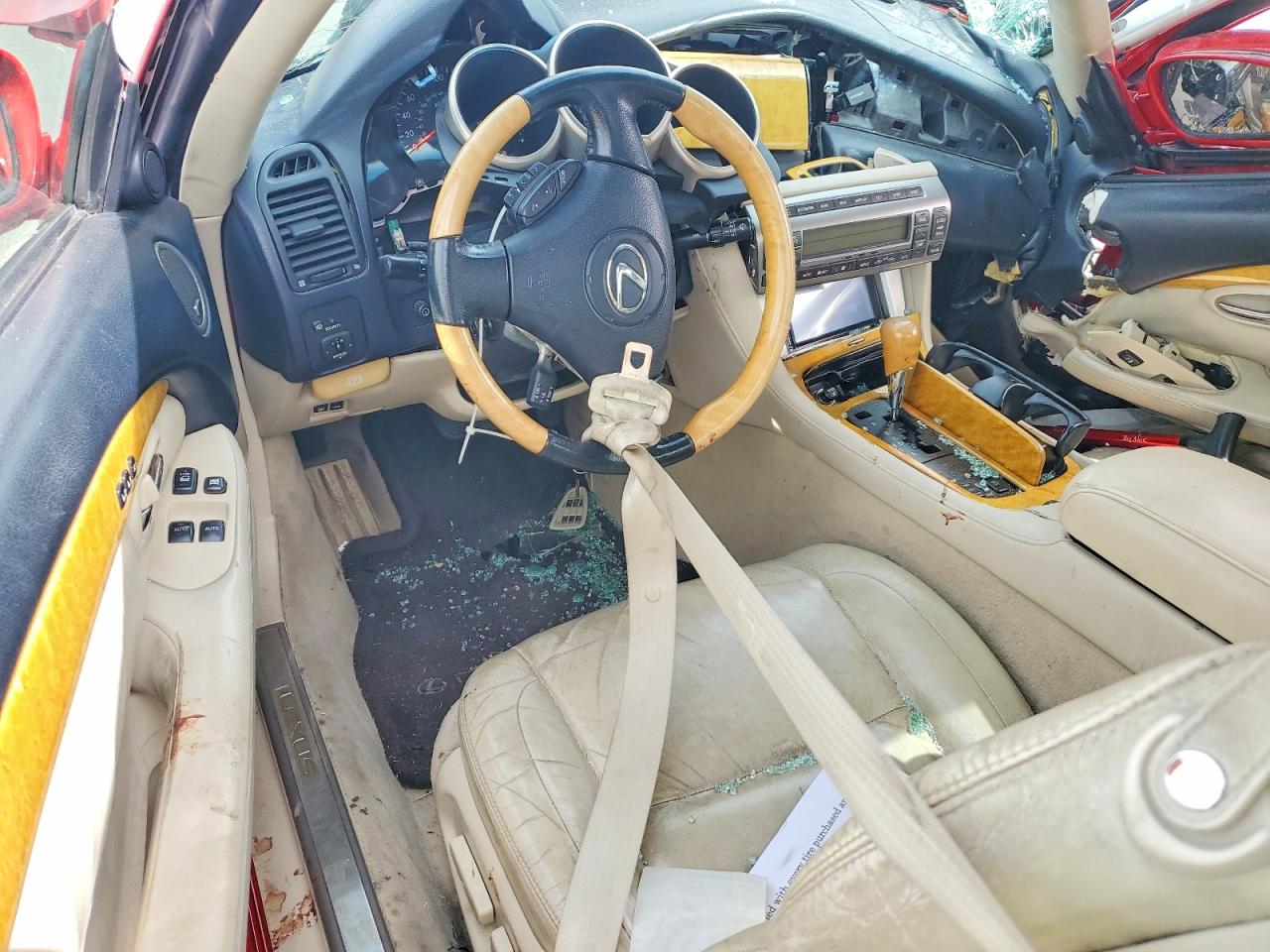 2005 Lexus Sc 430 Red vin: JTHFN48Y350064293
