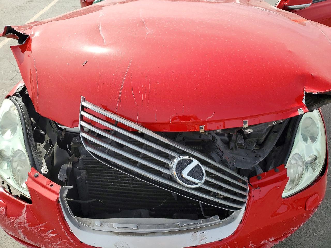 2005 Lexus Sc 430 Red vin: JTHFN48Y350064293