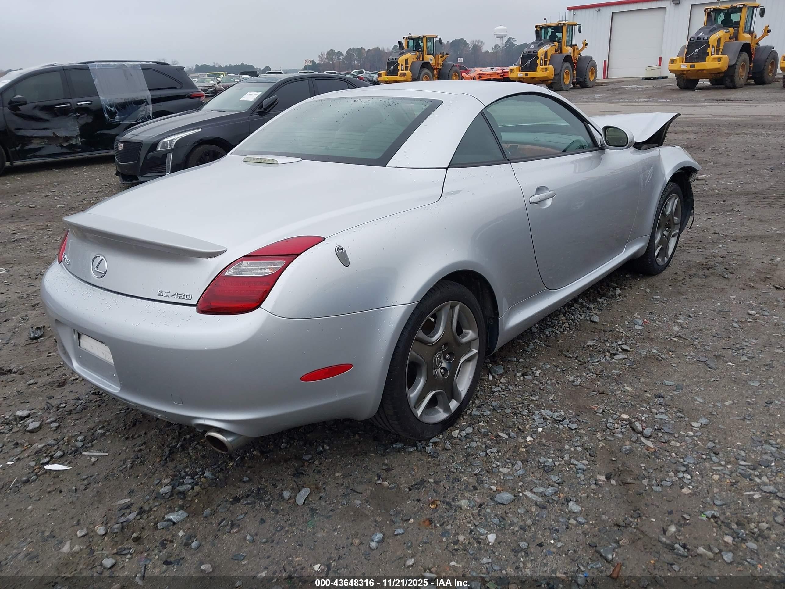 2006 Lexus Sc 430   Silver vin: JTHFN48Y369000915