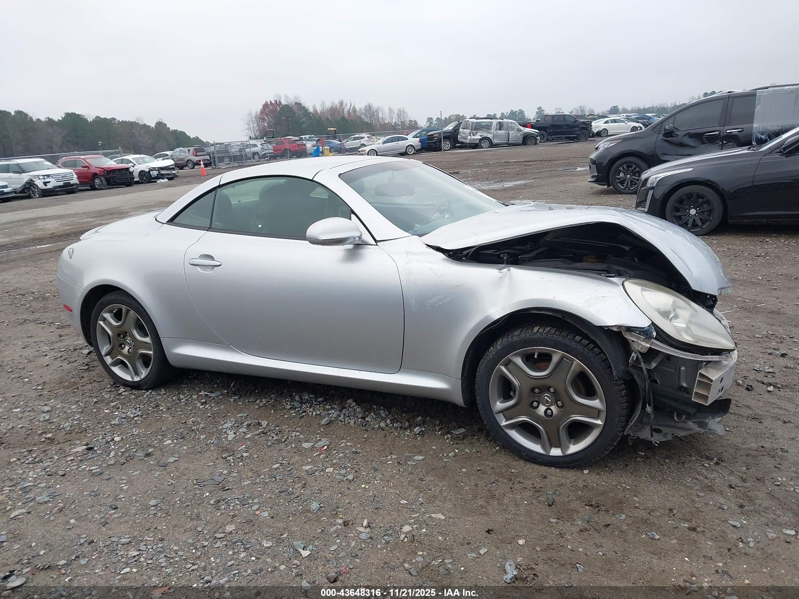 2006 Lexus Sc 430   Silver vin: JTHFN48Y369000915