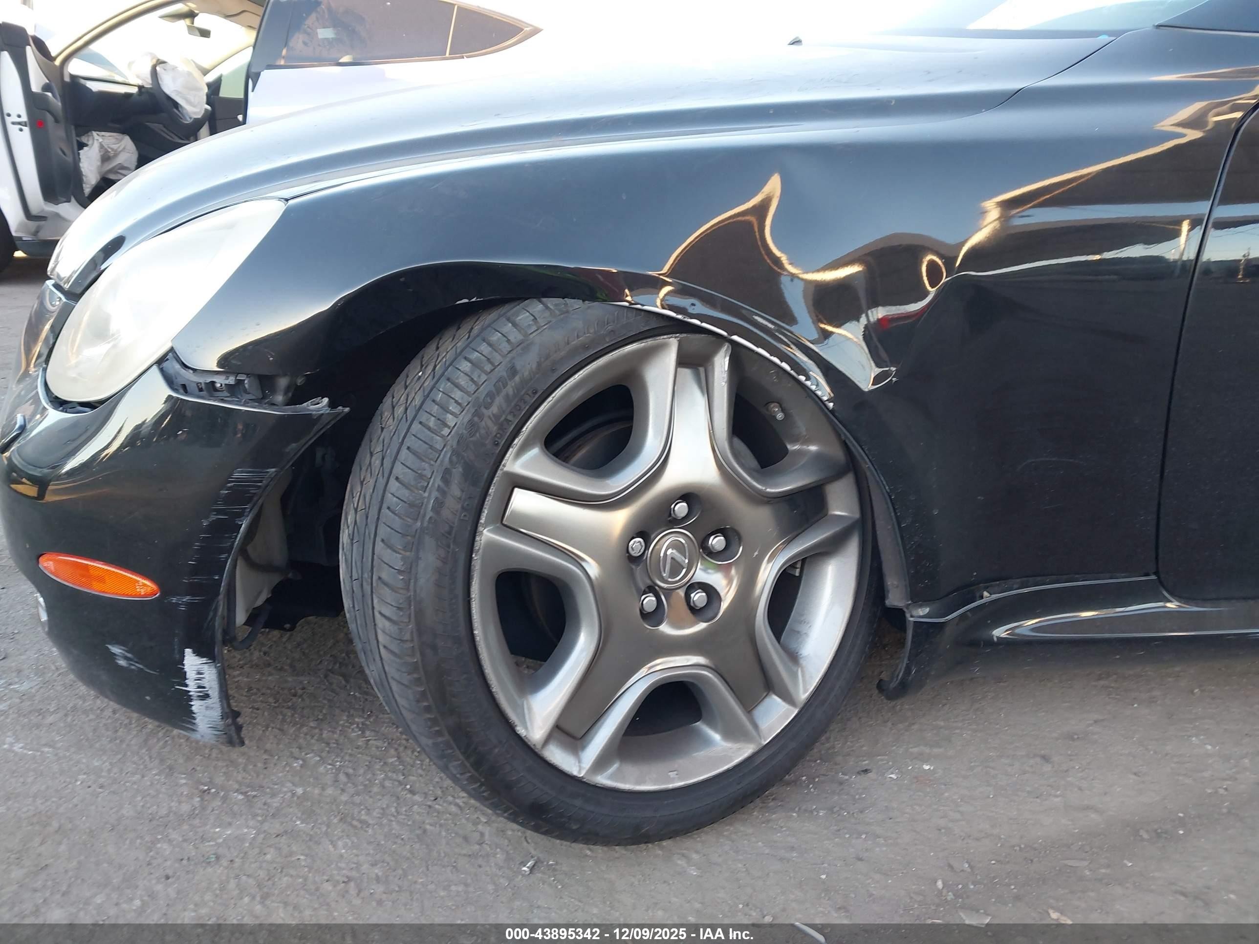 2006 Lexus Sc 430   Black vin: JTHFN48Y369001613