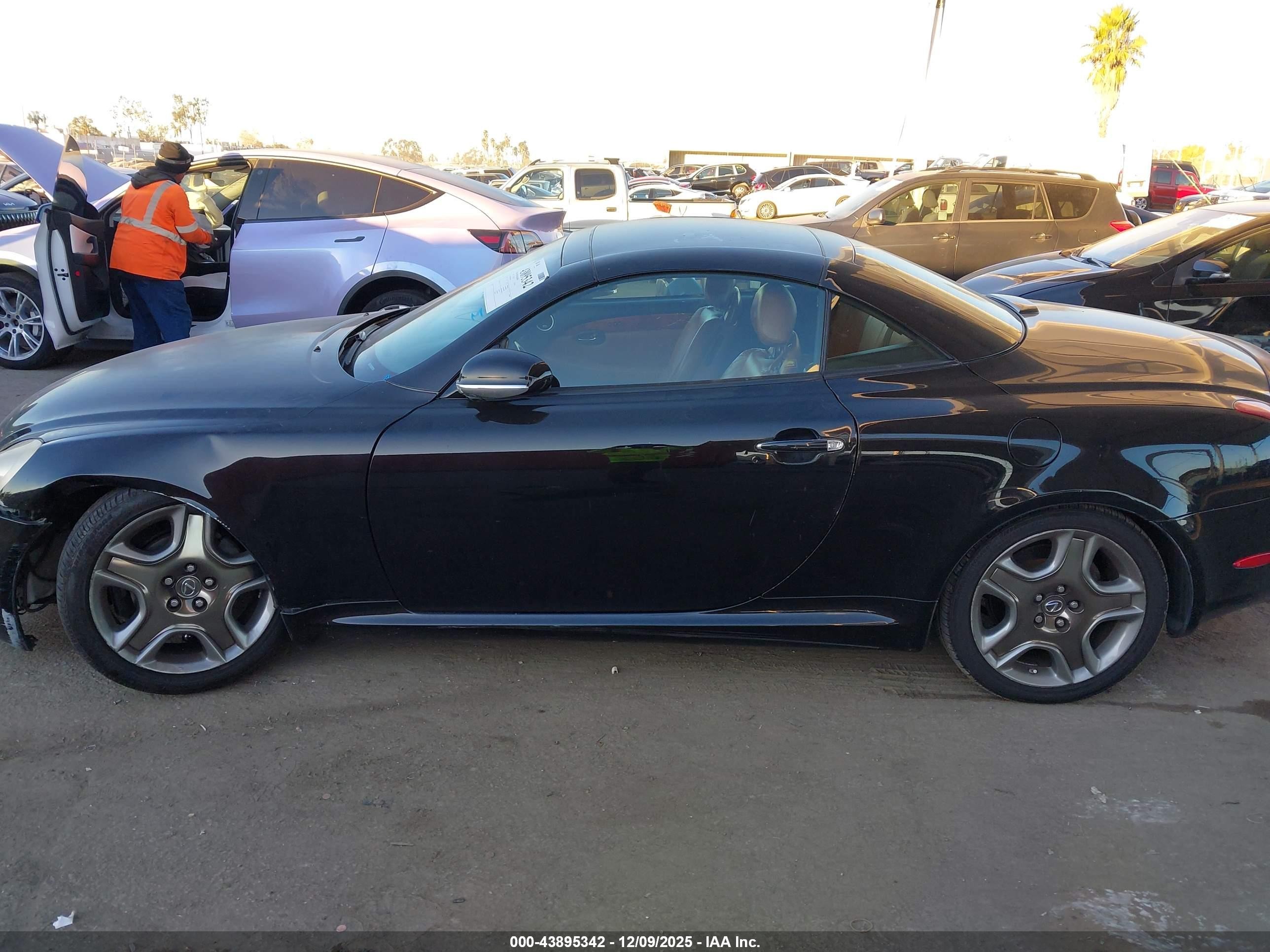 2006 Lexus Sc 430   Black vin: JTHFN48Y369001613