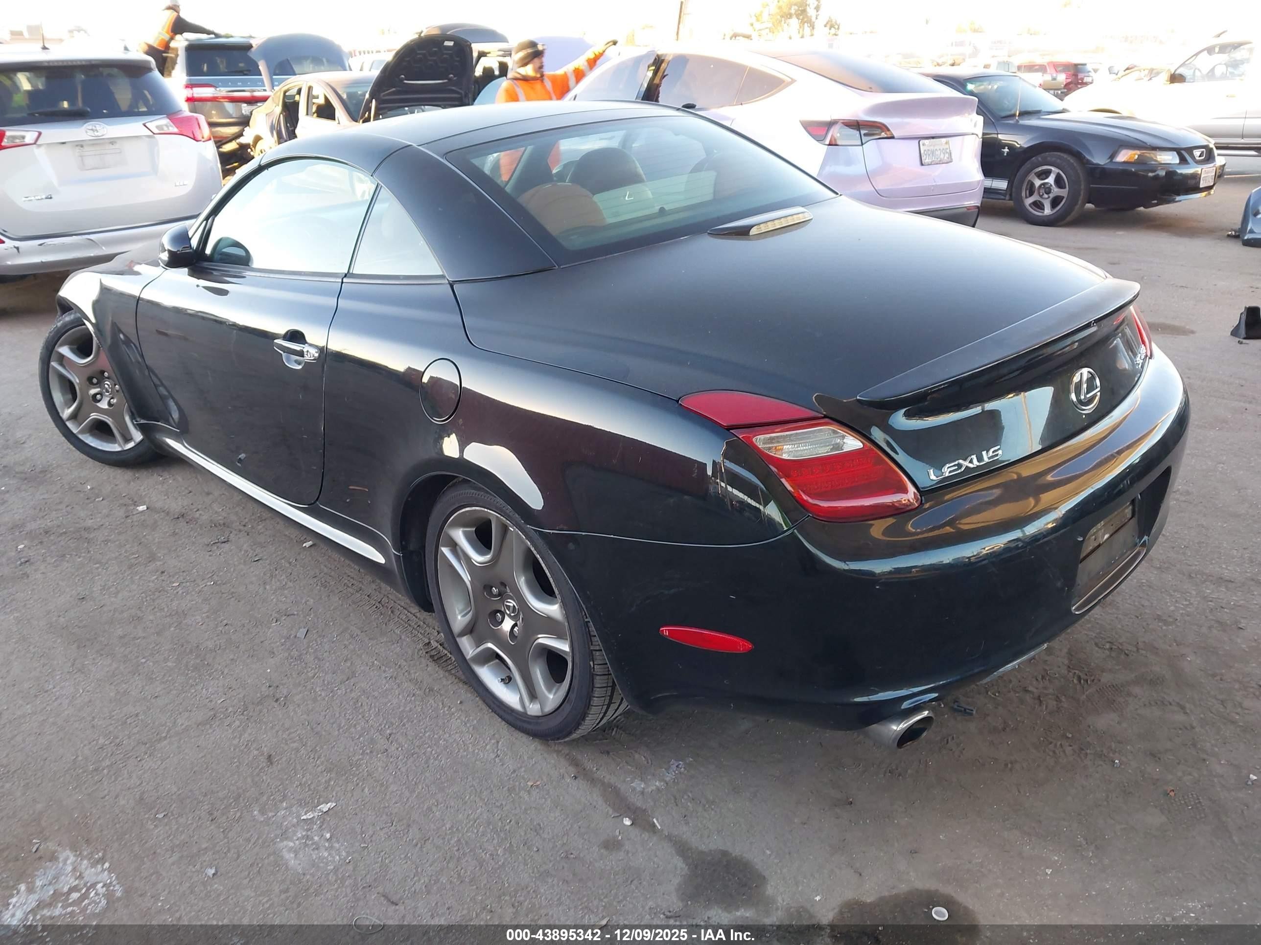 2006 Lexus Sc 430   Black vin: JTHFN48Y369001613