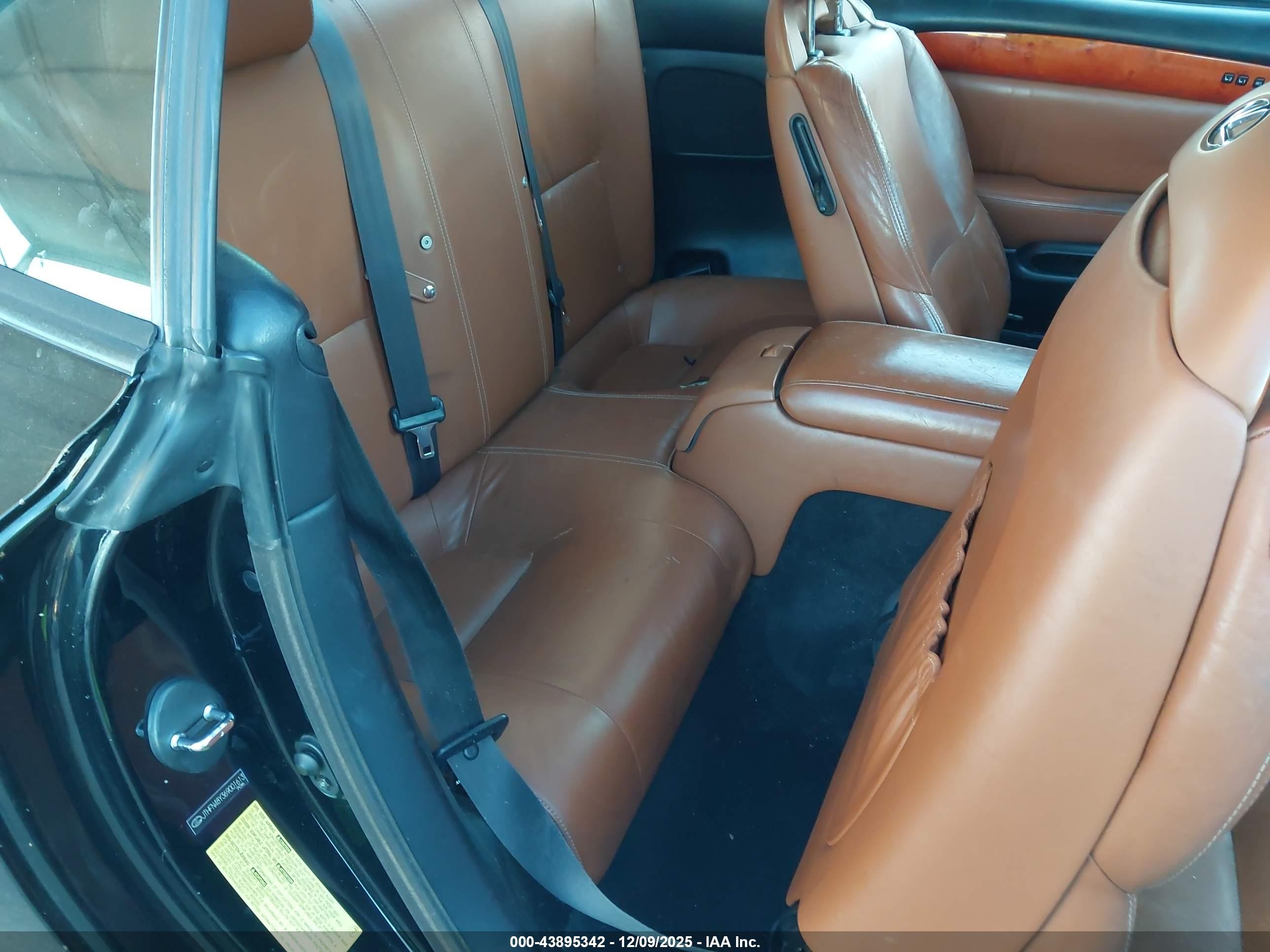 2006 Lexus Sc 430   Black vin: JTHFN48Y369001613