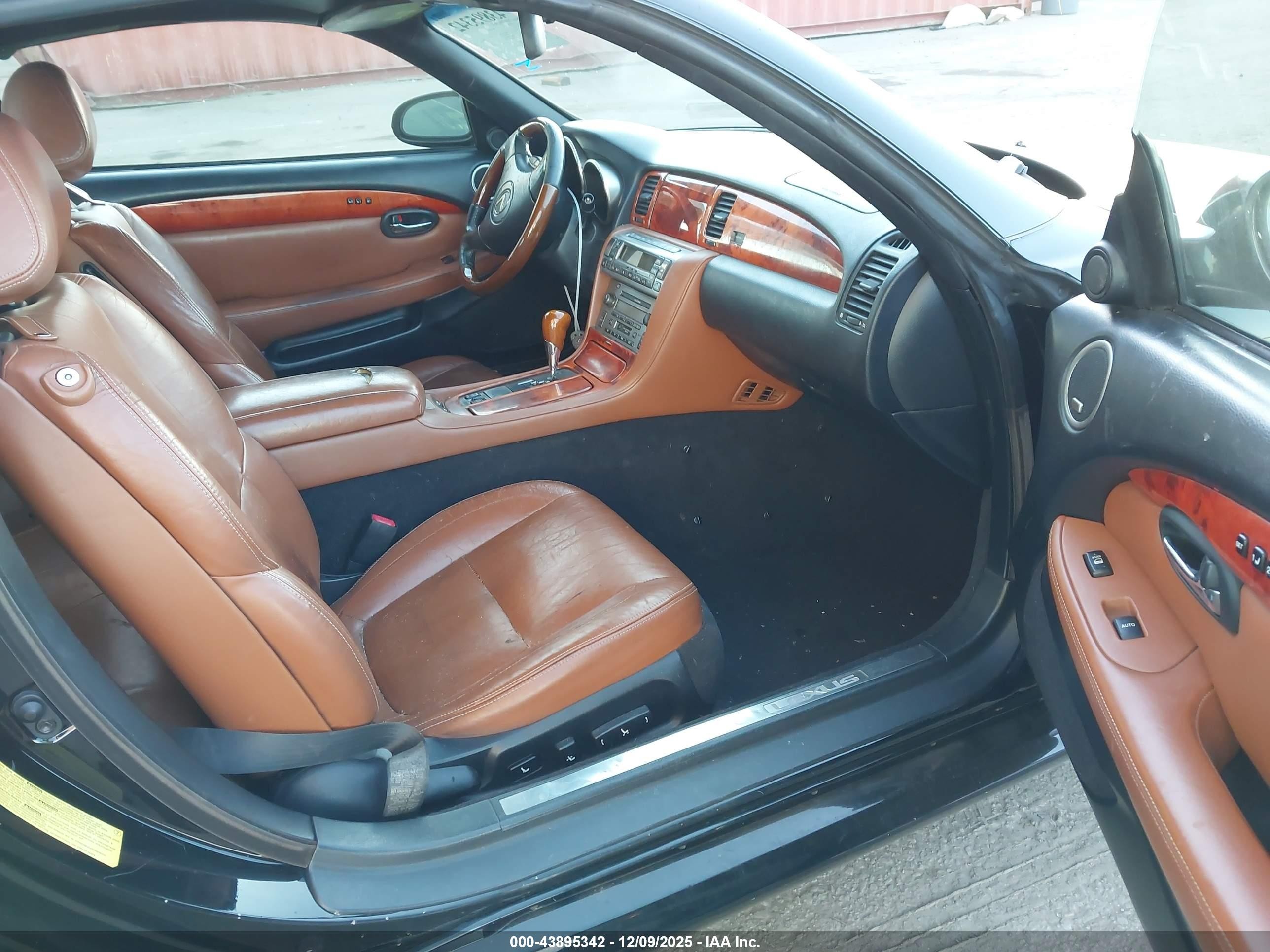 2006 Lexus Sc 430   Black vin: JTHFN48Y369001613