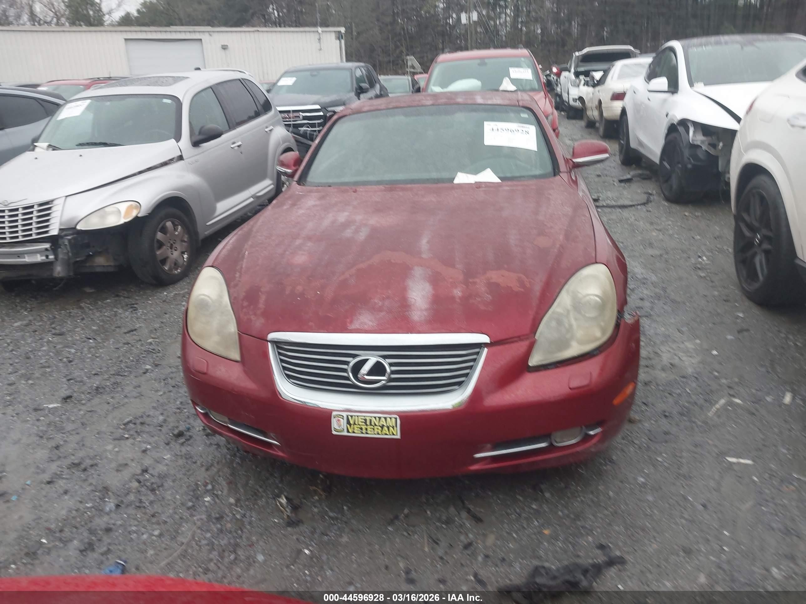 2006 Lexus Sc 430   Red vin: JTHFN48Y369004012