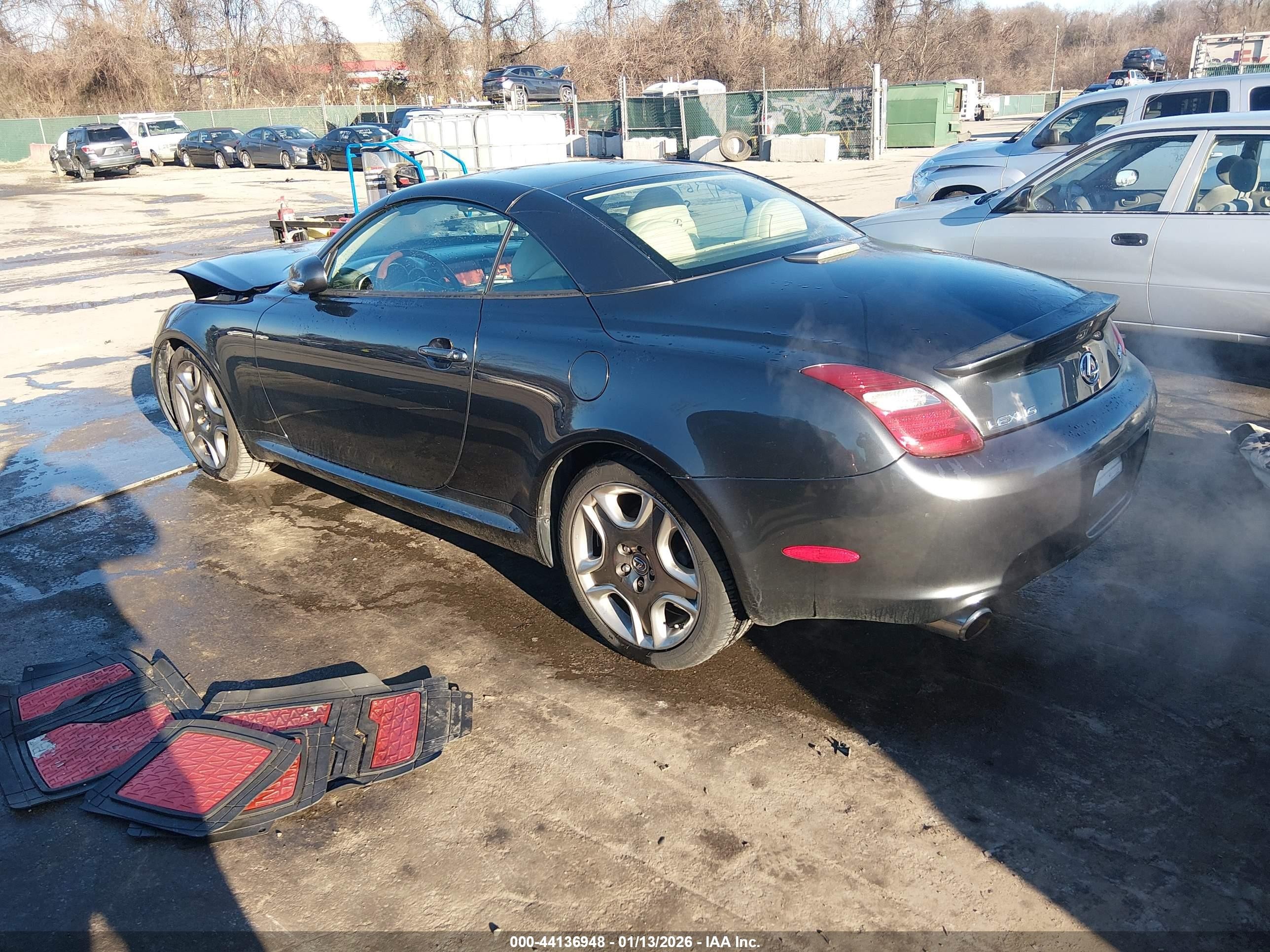 2006 Lexus Sc 430   Black vin: JTHFN48Y369006830