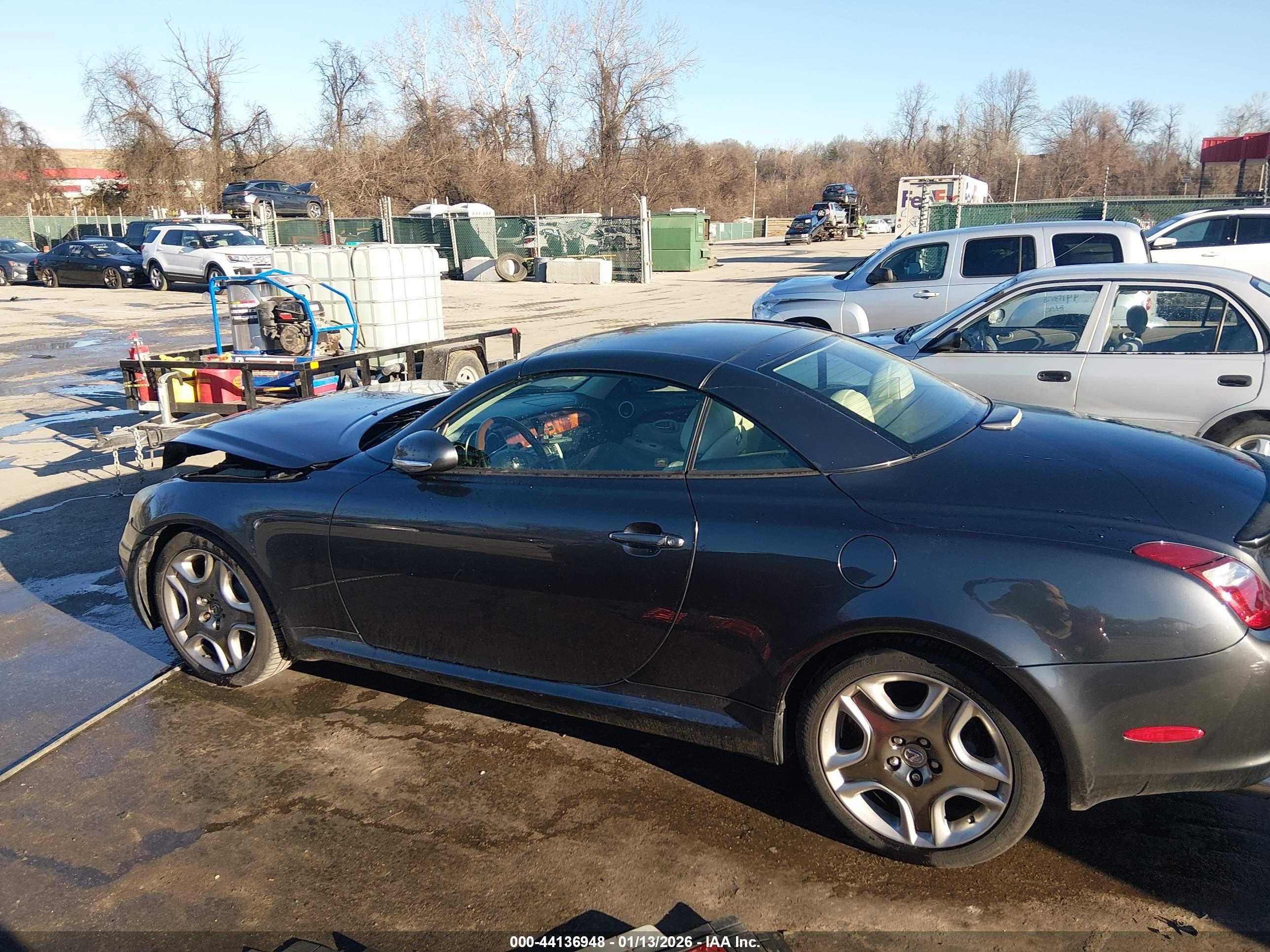 2006 Lexus Sc 430   Black vin: JTHFN48Y369006830