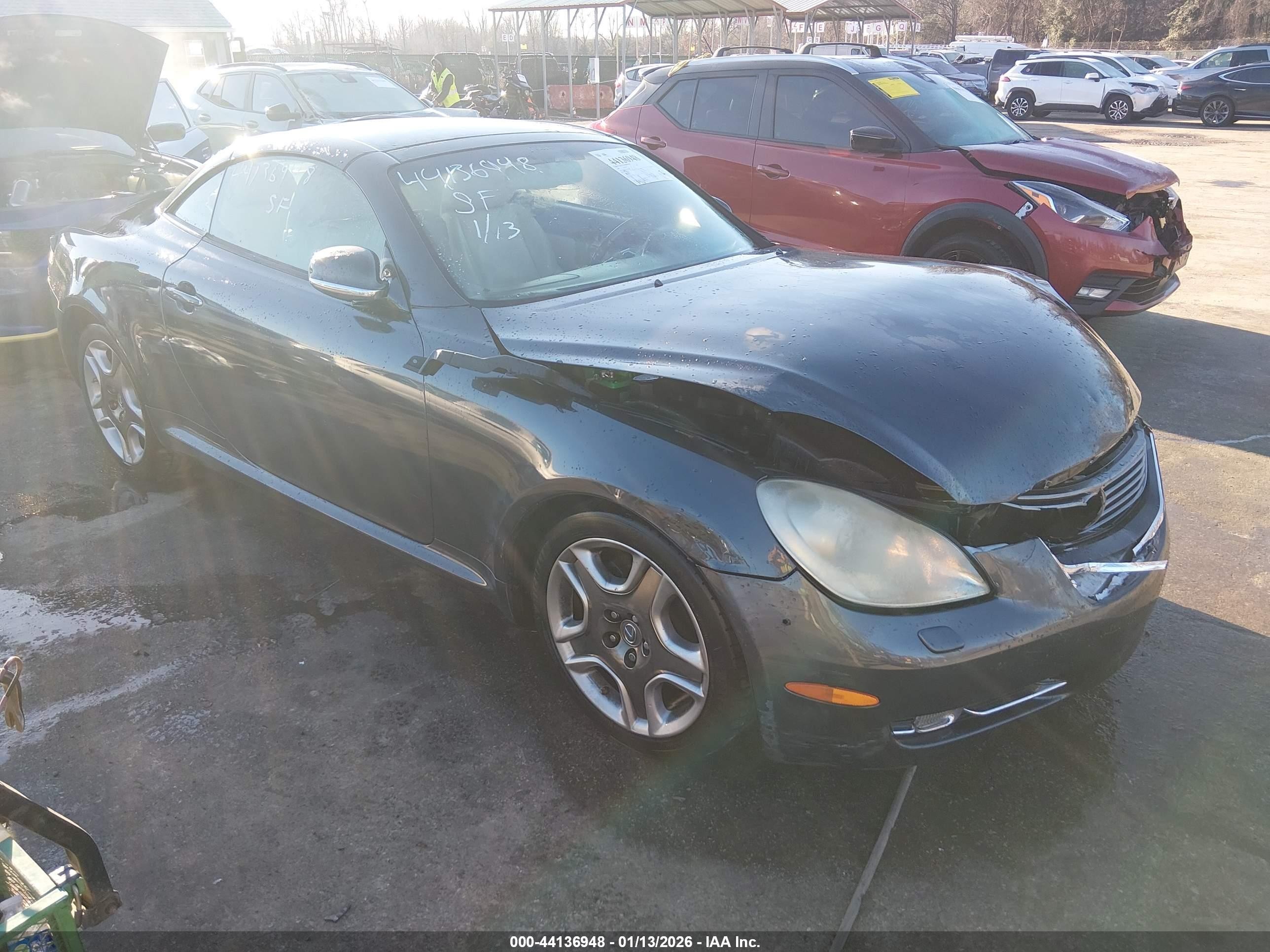 2006 Lexus Sc 430   Black vin: JTHFN48Y369006830