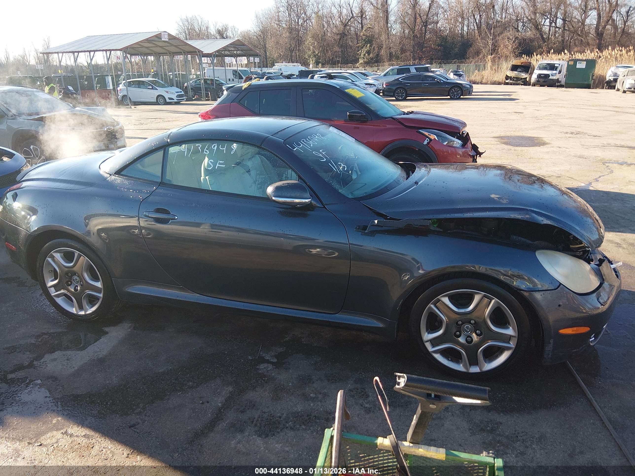 2006 Lexus Sc 430   Black vin: JTHFN48Y369006830