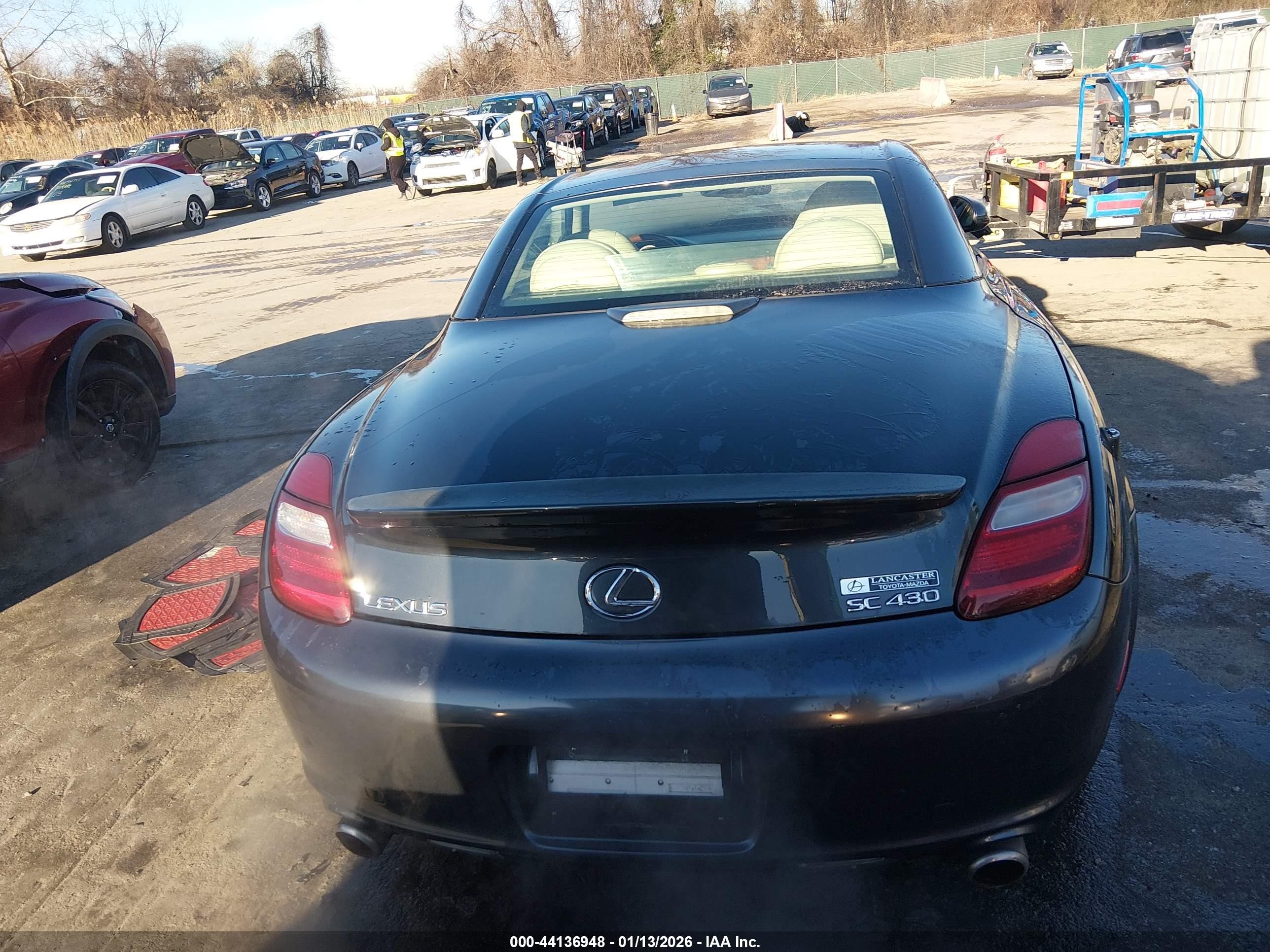 2006 Lexus Sc 430   Black vin: JTHFN48Y369006830