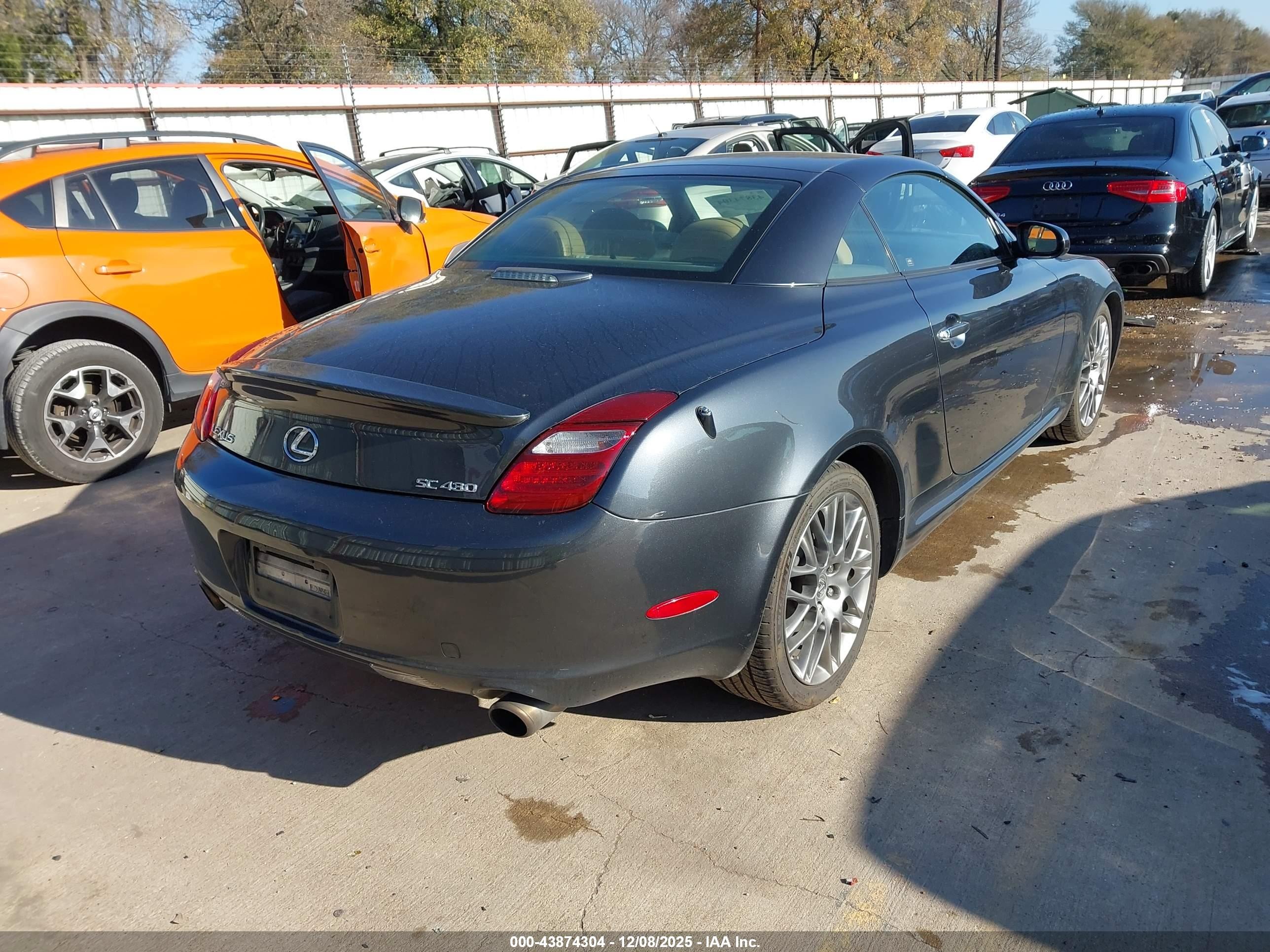 2006 Lexus Sc 430   Gray vin: JTHFN48Y369009257