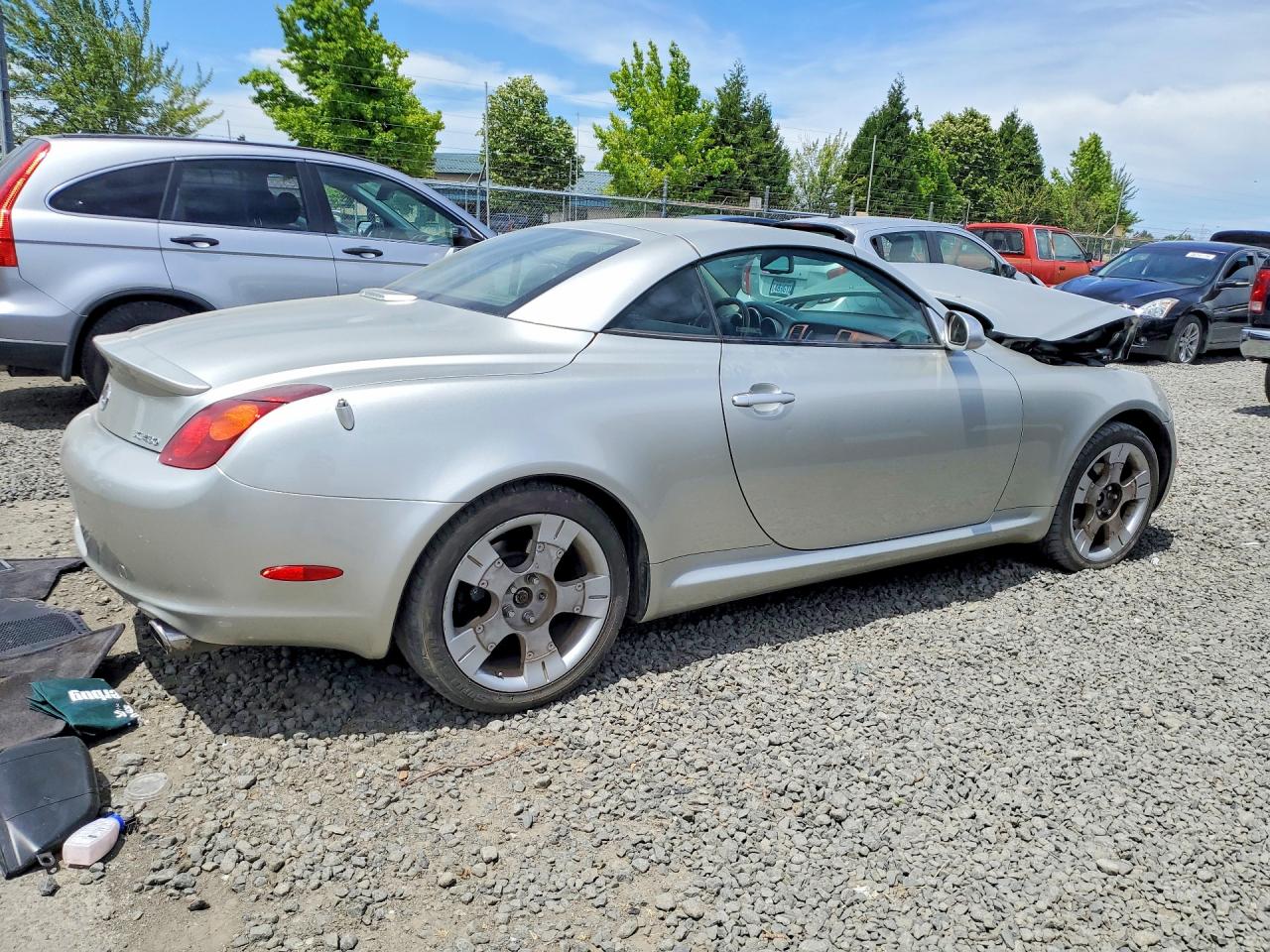 2002 Lexus Sc 430 Silver vin: JTHFN48Y420003109