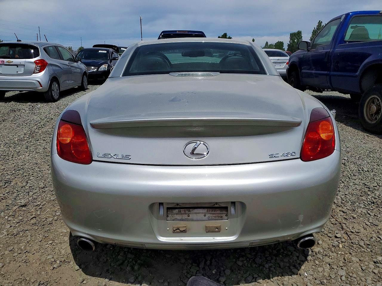2002 Lexus Sc 430 Silver vin: JTHFN48Y420003109