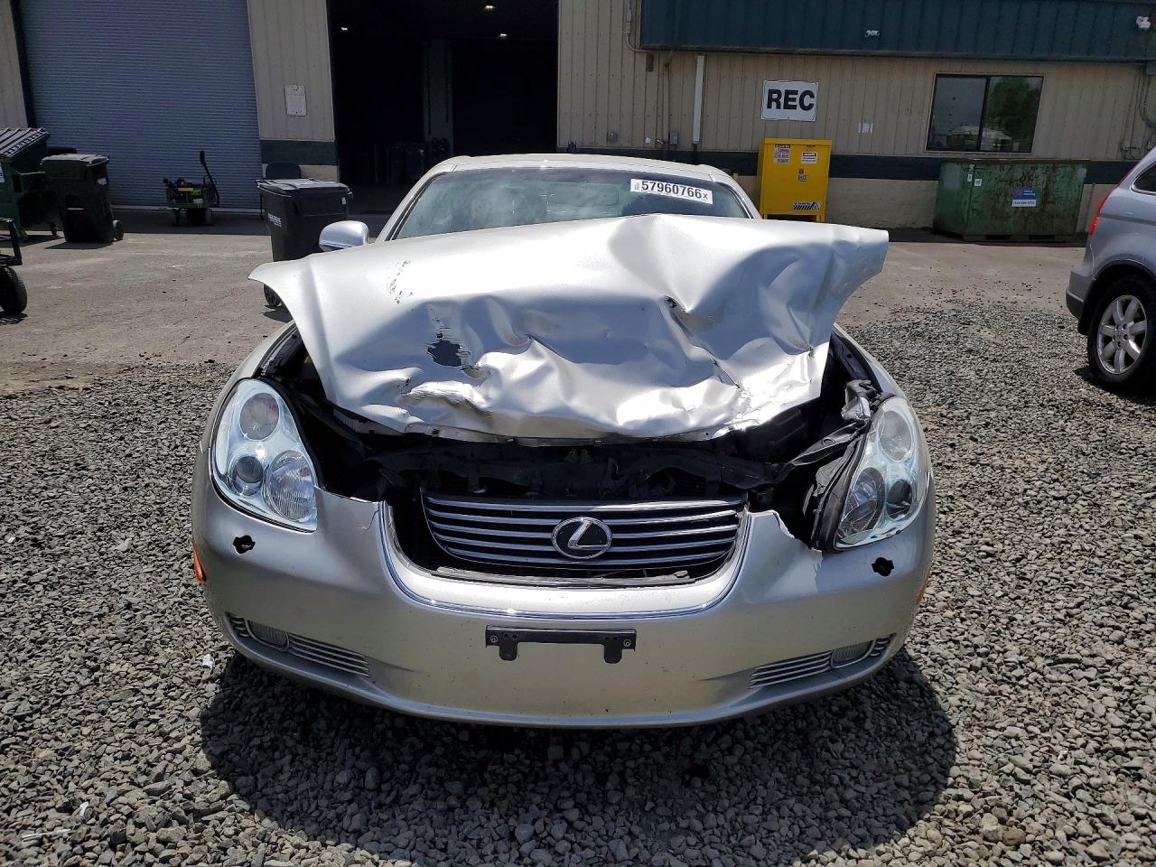 2002 Lexus Sc 430 Silver vin: JTHFN48Y420003109