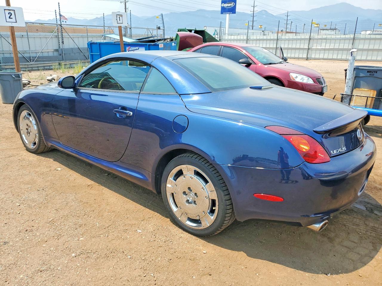 2002 Lexus Sc 430 Blue vin: JTHFN48Y420023831
