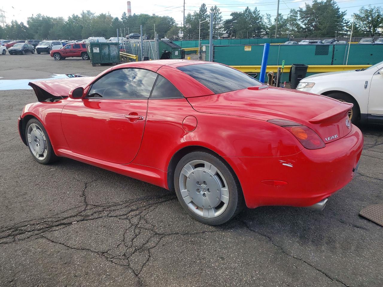 2002 Lexus Sc 430 Красный vin: JTHFN48Y420028589