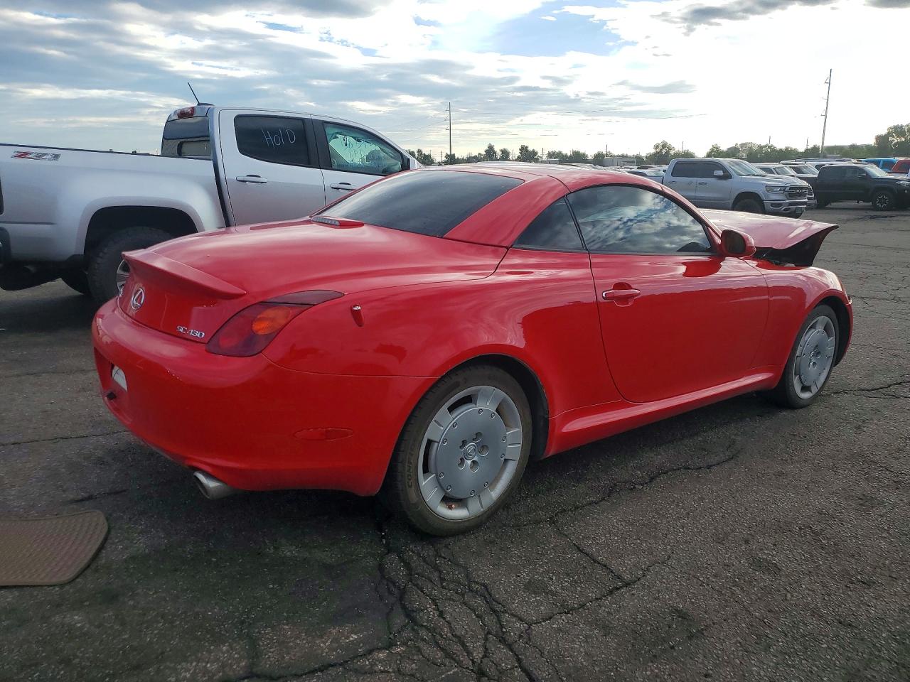 2002 Lexus Sc 430 Красный vin: JTHFN48Y420028589