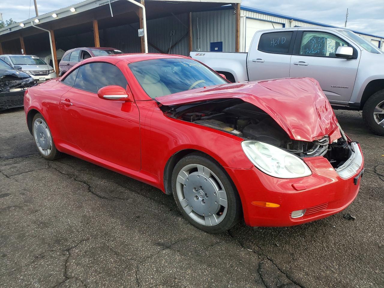 2002 Lexus Sc 430 Красный vin: JTHFN48Y420028589