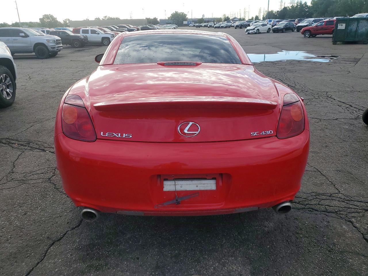 2002 Lexus Sc 430 Красный vin: JTHFN48Y420028589
