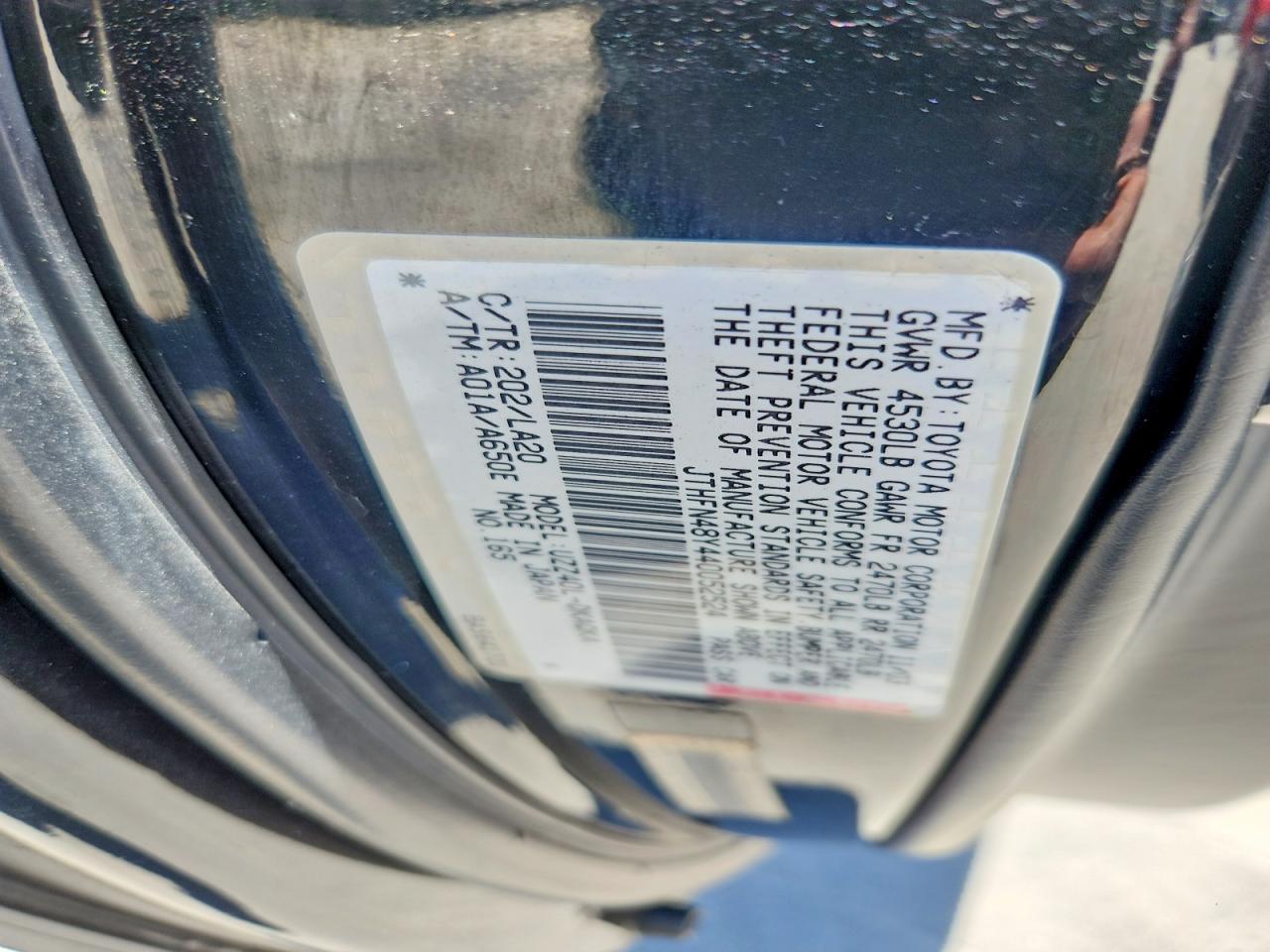 2004 Lexus Sc 430 Black vin: JTHFN48Y440052524